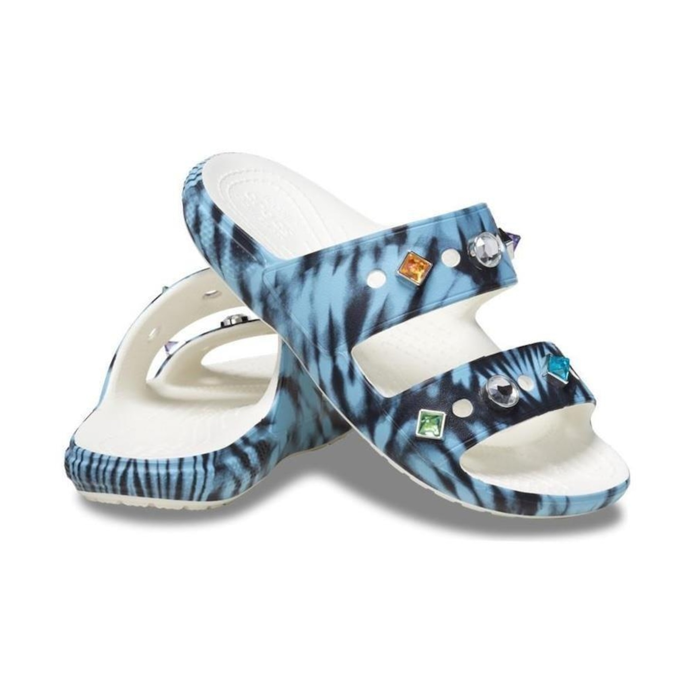 Chinelo Slide Crocs Classic Lil Rebel Sandal K - Infantil - Foto 4