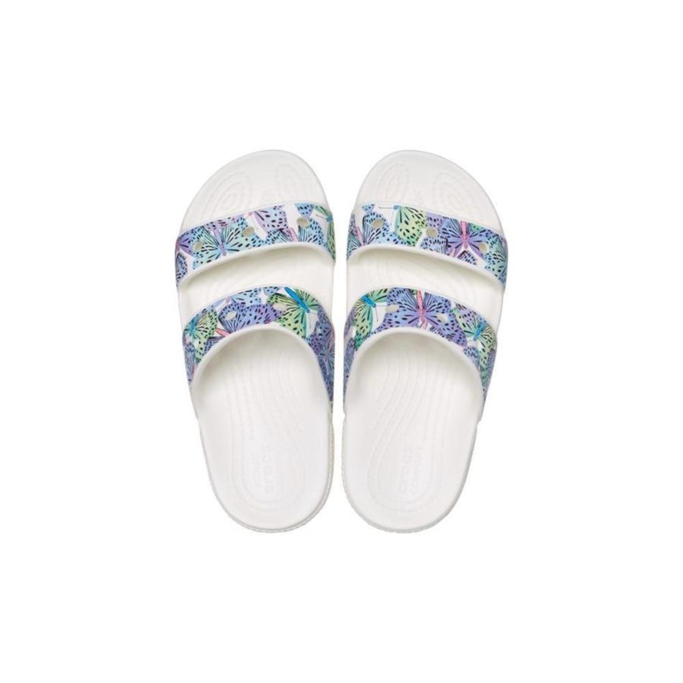 Chinelo Slide Crocs Classic Butterfly Sandal - Infantil - Foto 2