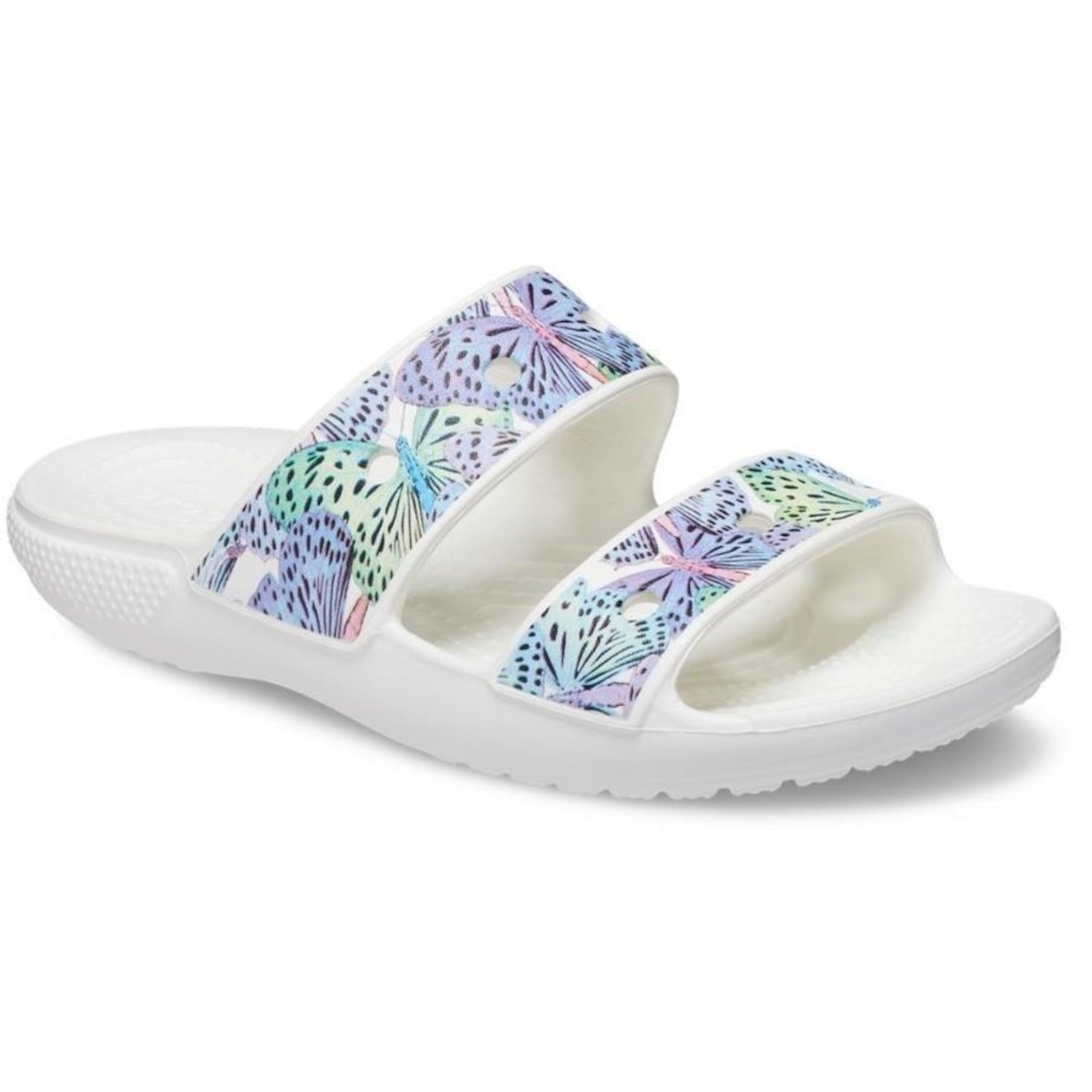 Chinelo Slide Crocs Classic Butterfly Sandal - Infantil - Foto 3