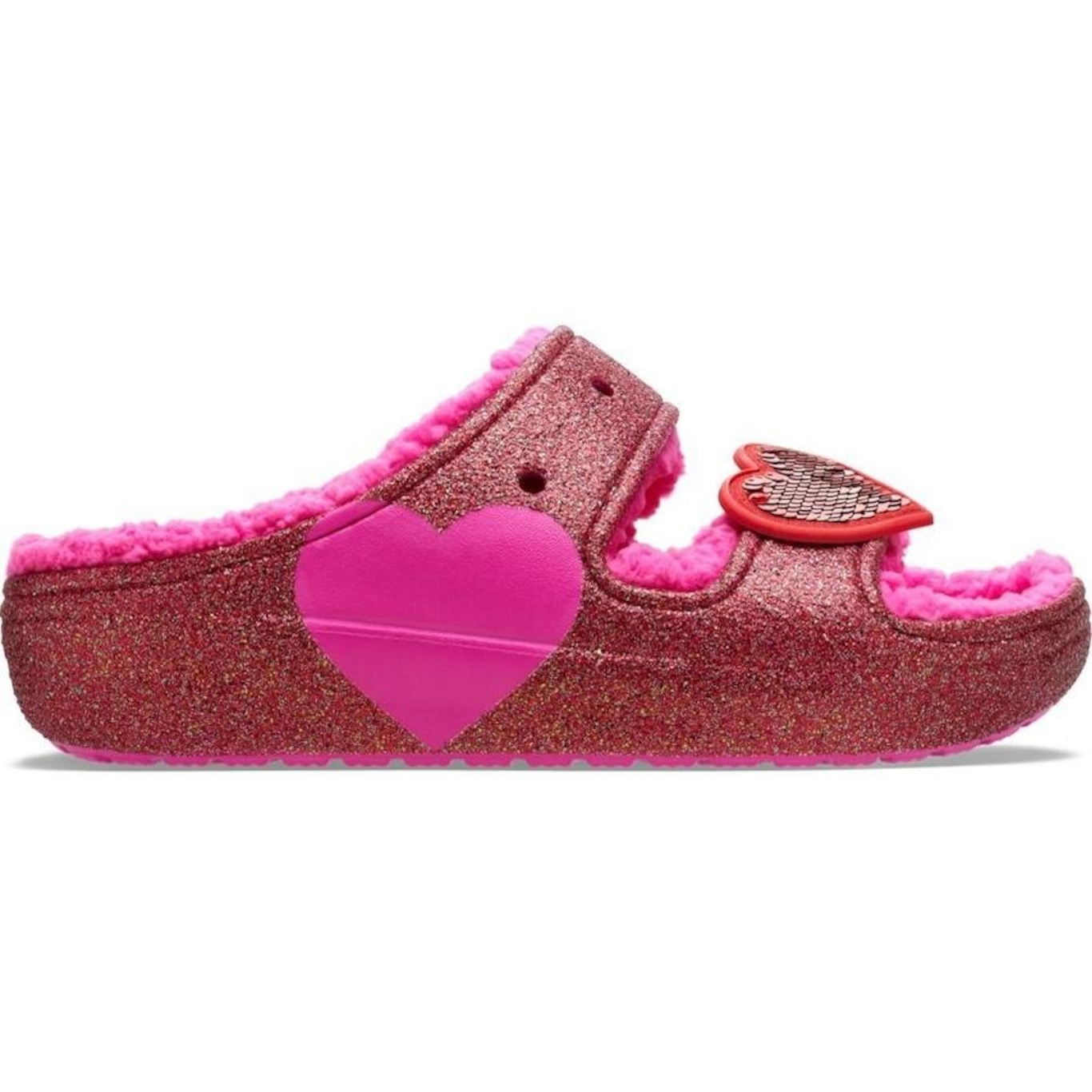 Sandália Crocs Classic Cozzzy Vday Sandal - Unissex - Foto 1