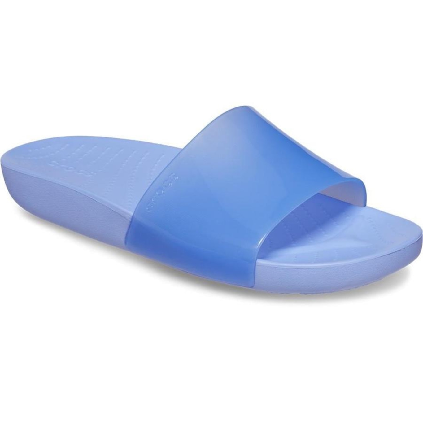 Sandália Crocs Splash Shine Slide Moon Jelly - Feminino - Foto 4