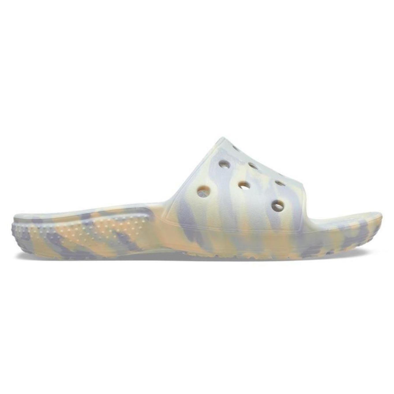 Chinelo Slide Crocs Classic Marbled Slide K - Infantil - Foto 1