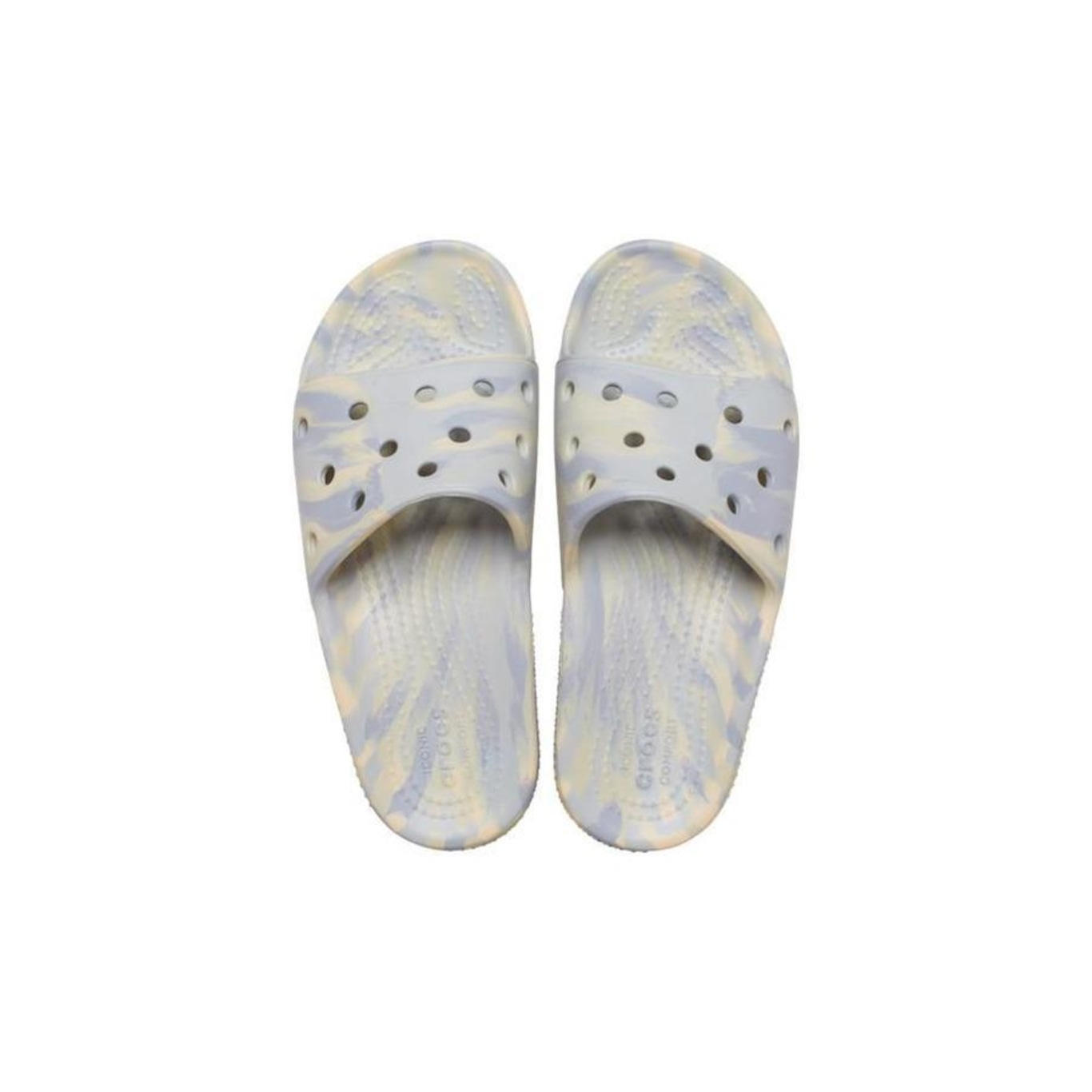 Chinelo Slide Crocs Classic Marbled Slide K - Infantil - Foto 3