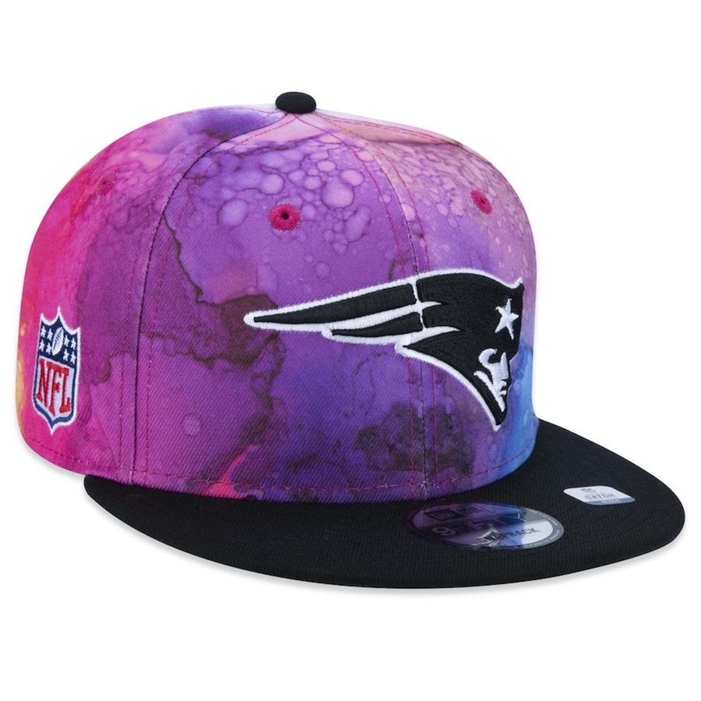 Boné Aba Reta New Era 9FIFTY New England Patriots Crucial Catch 2022 - Snapback - Adulto - Foto 1