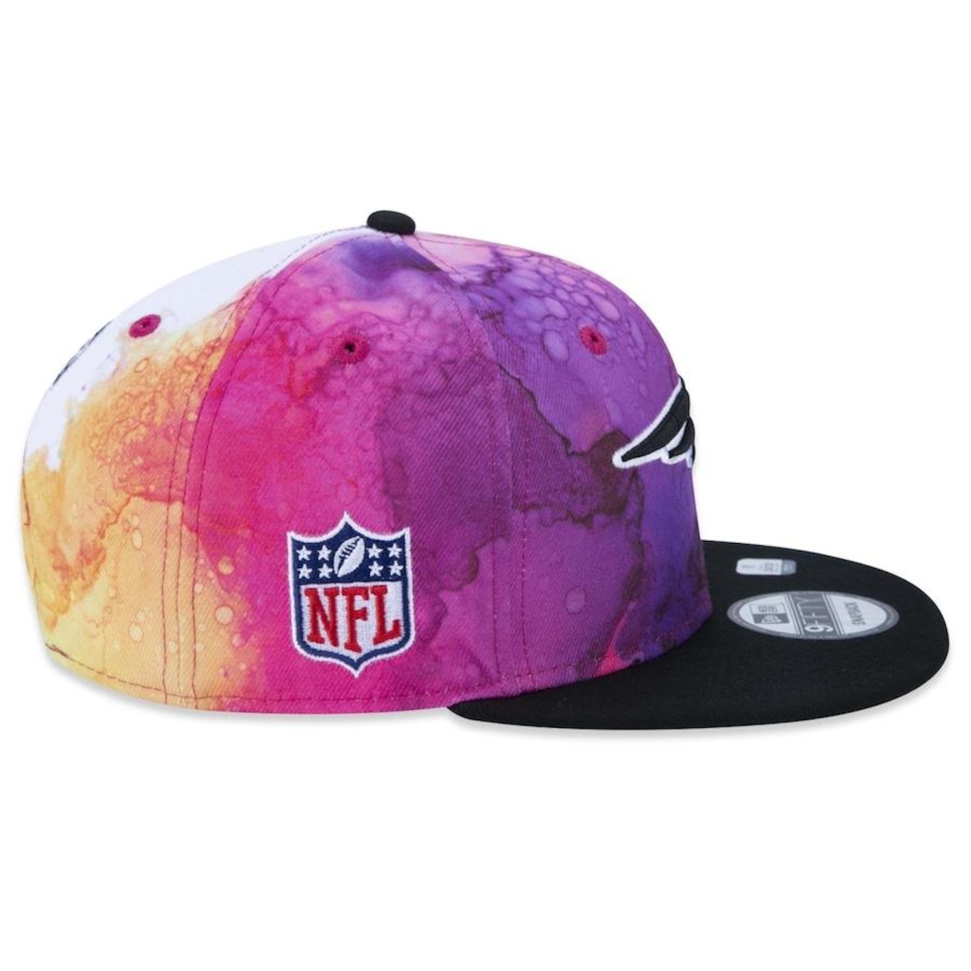 Boné Aba Reta New Era 9FIFTY New England Patriots Crucial Catch 2022 - Snapback - Adulto - Foto 6