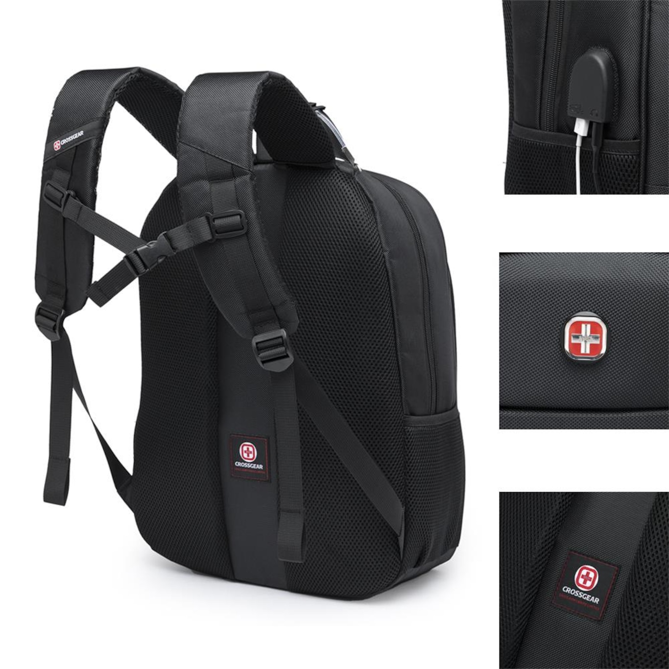 Mochila Crossgrear Executiva com Entrada Usb Alça Reforçada - Foto 3