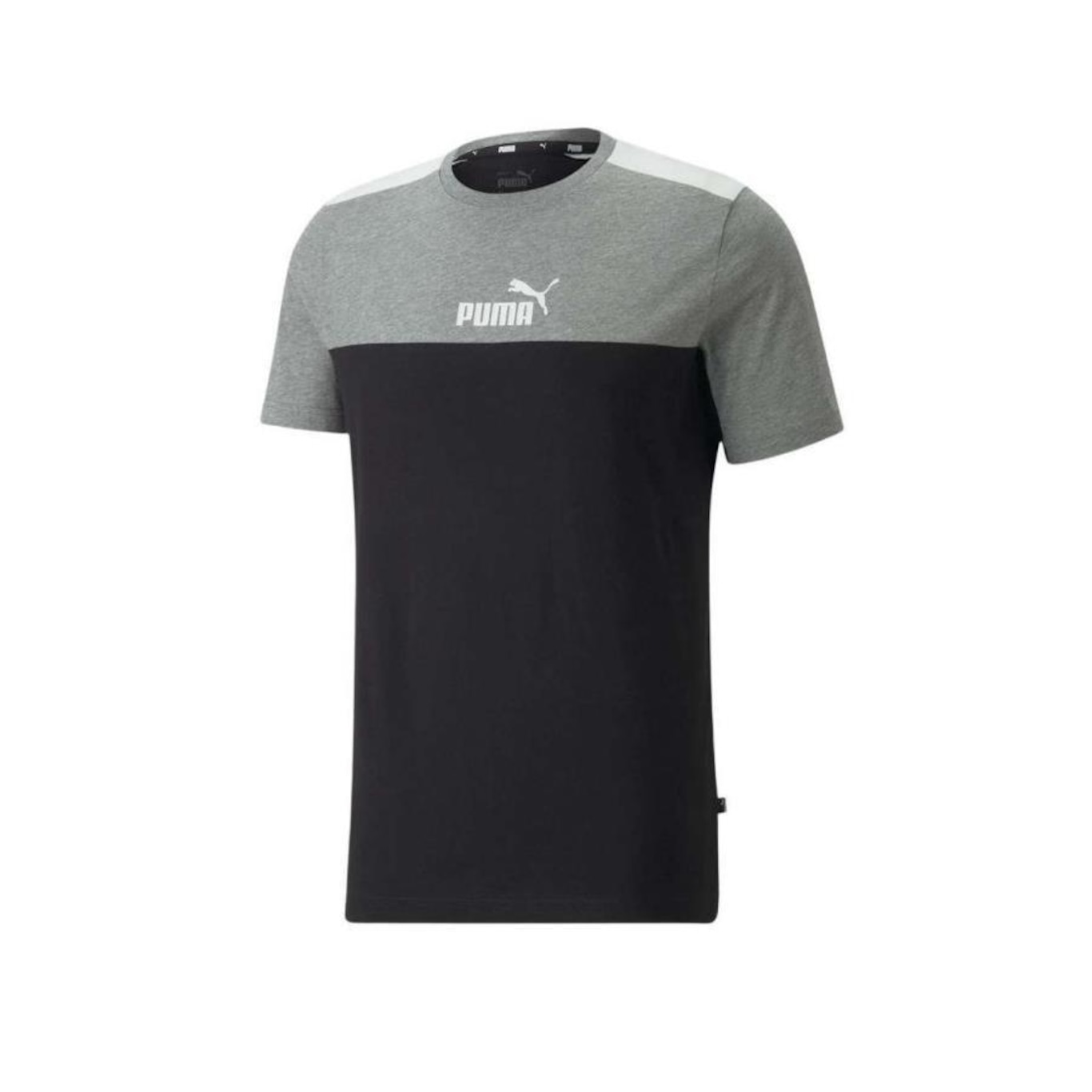 Camiseta Puma Manga Curta Essential Block Tee - Masculina - Foto 1