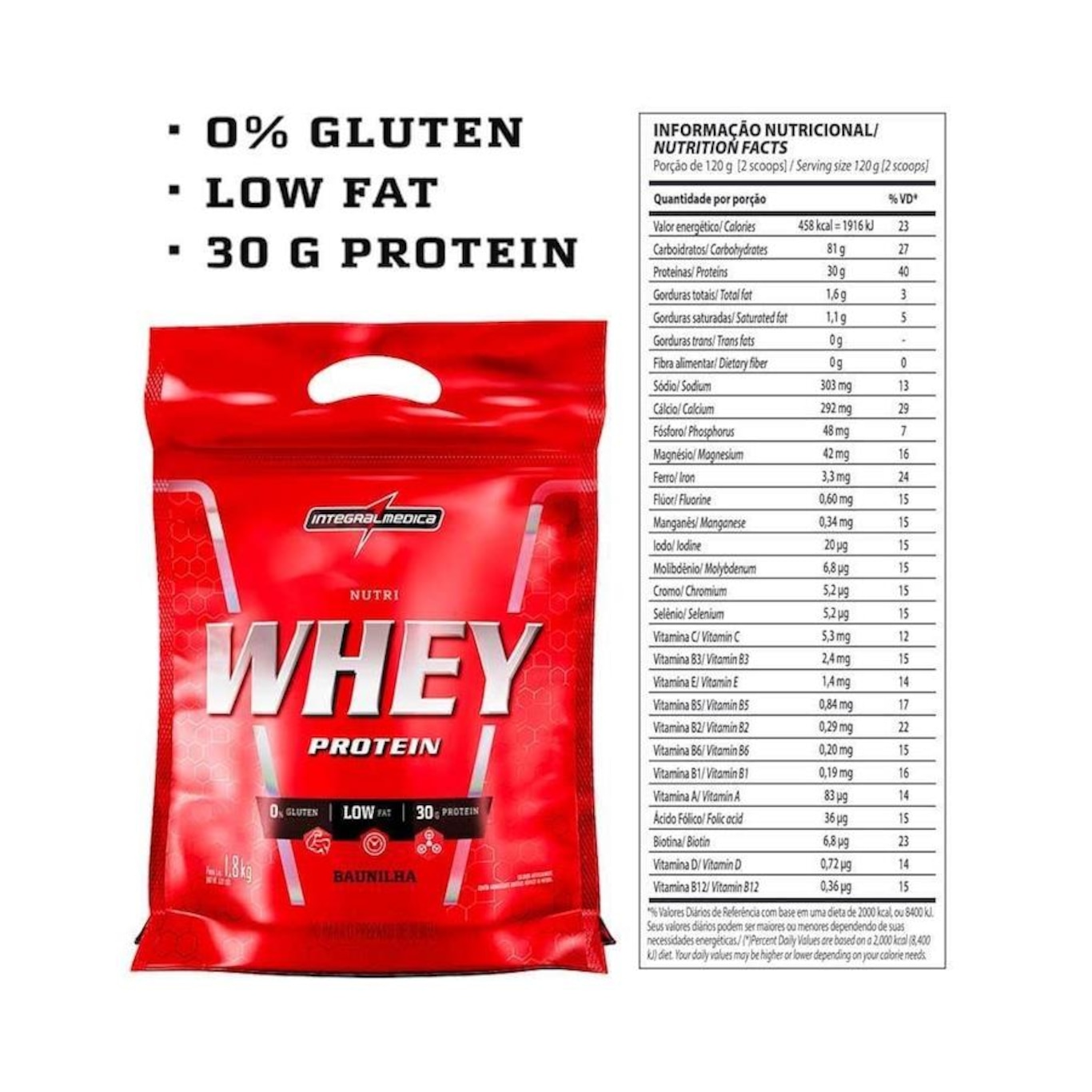 Nutri Whey Protein Integralmédica Pouch - 907g - Foto 2