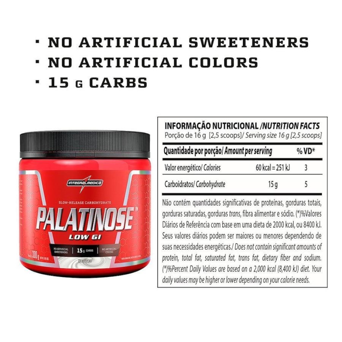 Palatinose Integralmédica - 300g - Foto 2