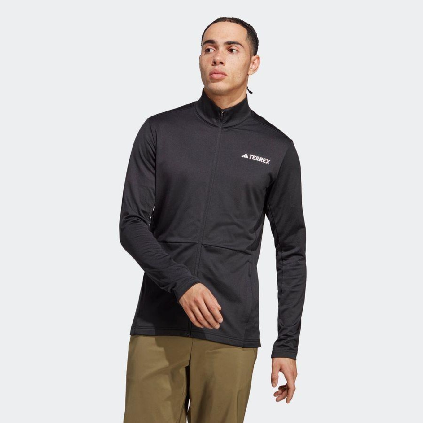 Jaqueta sem Capuz adidas Terrex Multi Full-Zip Fleece - Masculina - Foto 3