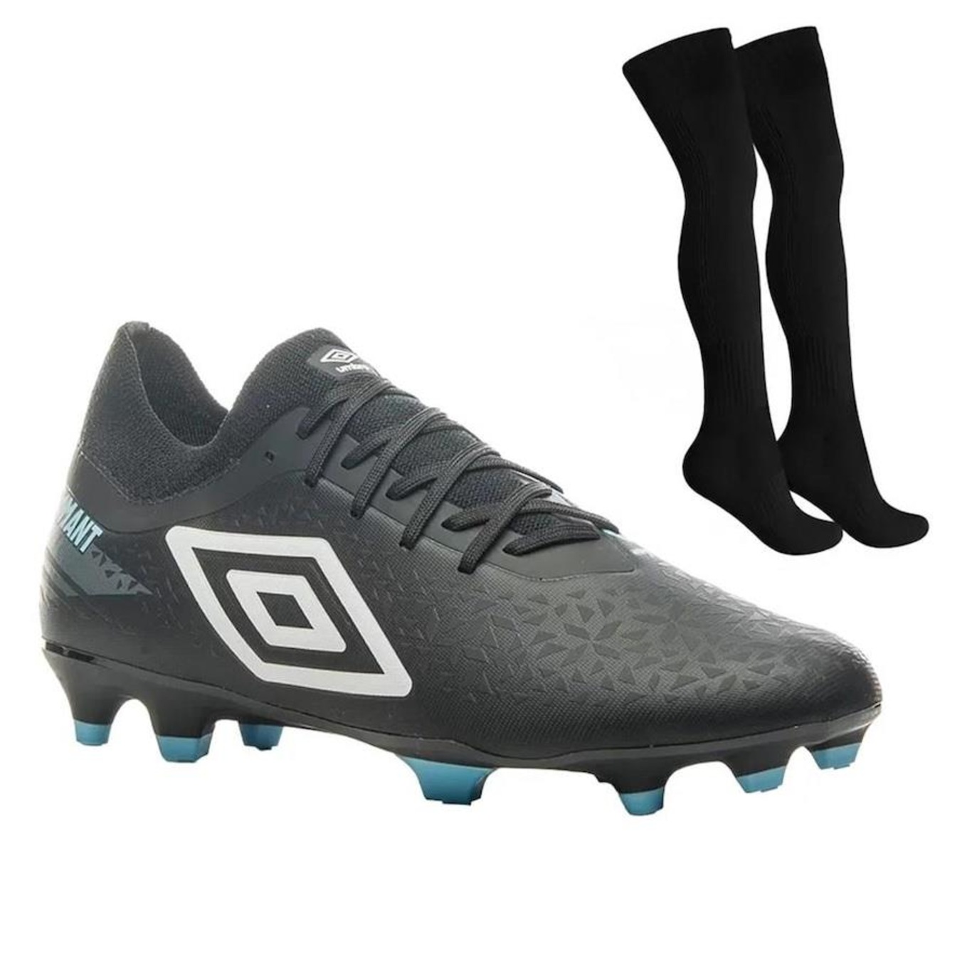 Kit Chuteira de Campo Umbro Adamant Premier + Meião - Adulto - Foto 1