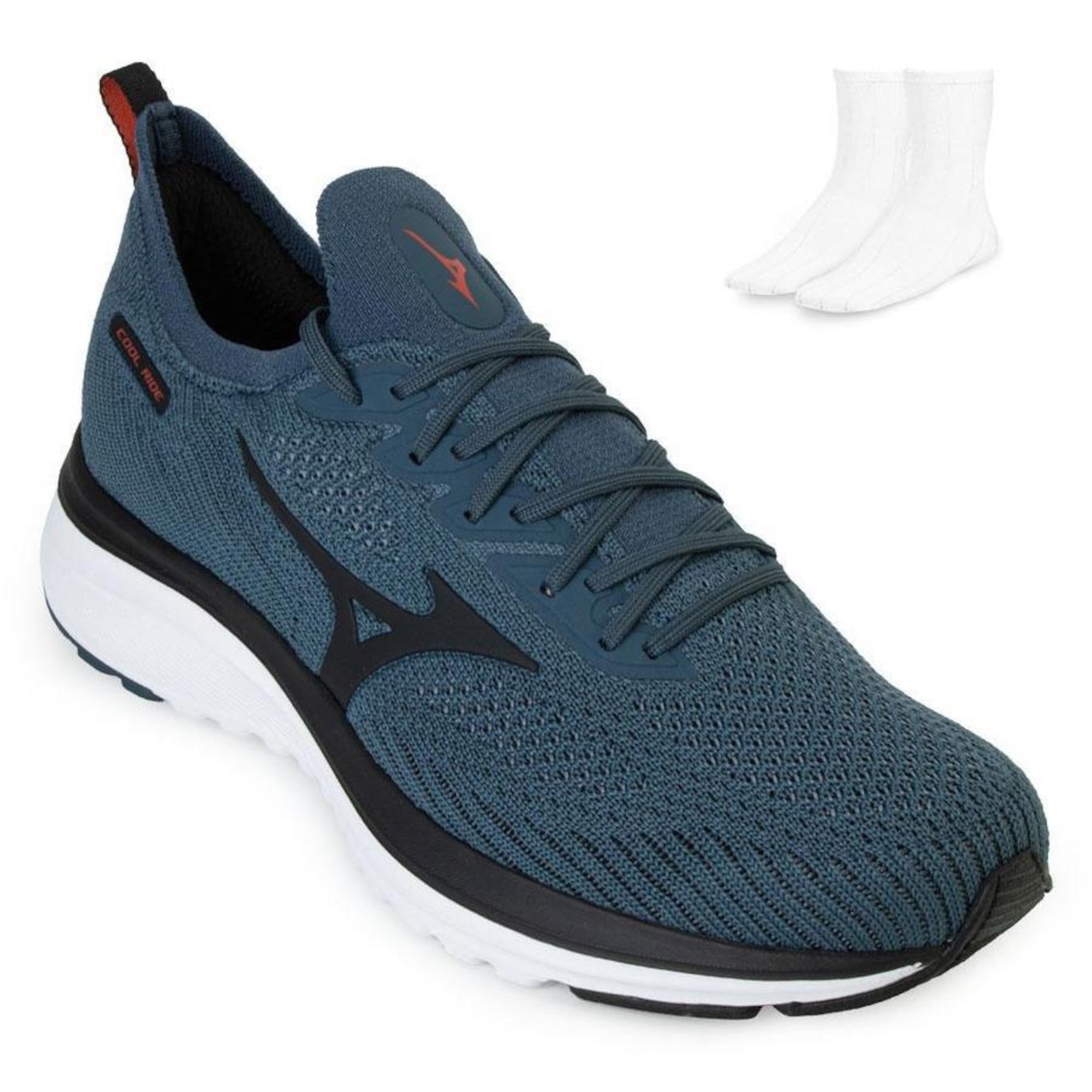 Tênis Mizuno Cool Ride - Feminino - Par de Meias - Foto 1