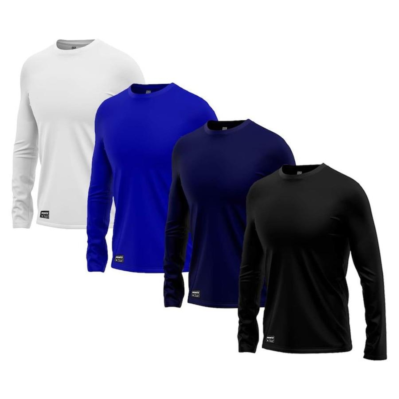 Kit Camisetas Segunda Pele Térmica Mants com Proteção UV 30+ Manga Longa 4 Unds - Masculina - Foto 1