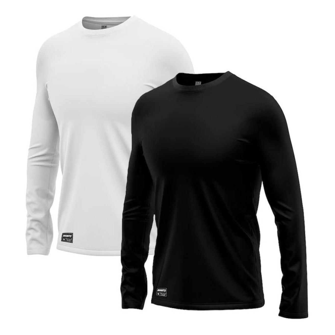 Kit Camisetas Segunda Pele Térmica Mants com Proteção UV 30+ Manga Longa 2 Unds - Masculina - Foto 1