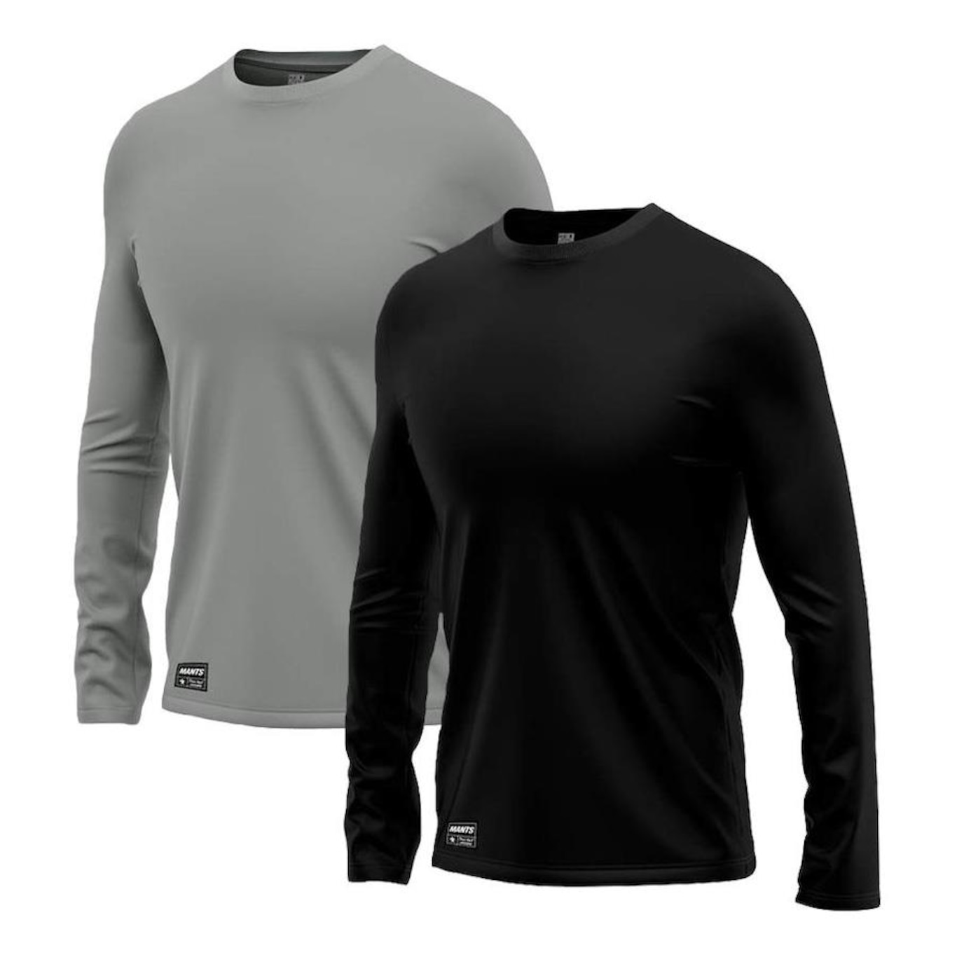 Kit Camisetas Segunda Pele Térmica Mants com Proteção UV 30+ Manga Longa 2 Unds - Masculina - Foto 1