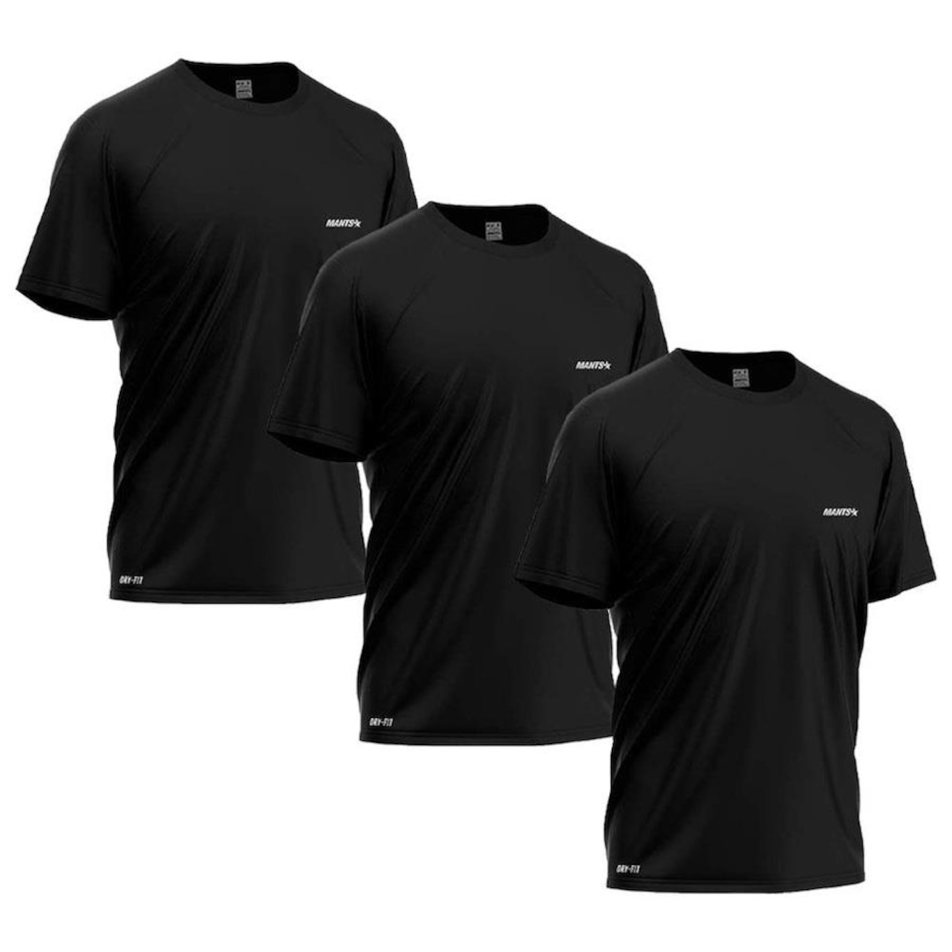 Kit Camisetas Térmica Mants Dry Fit Estampa Refletiva - 3 Unds - Masculina - Foto 1