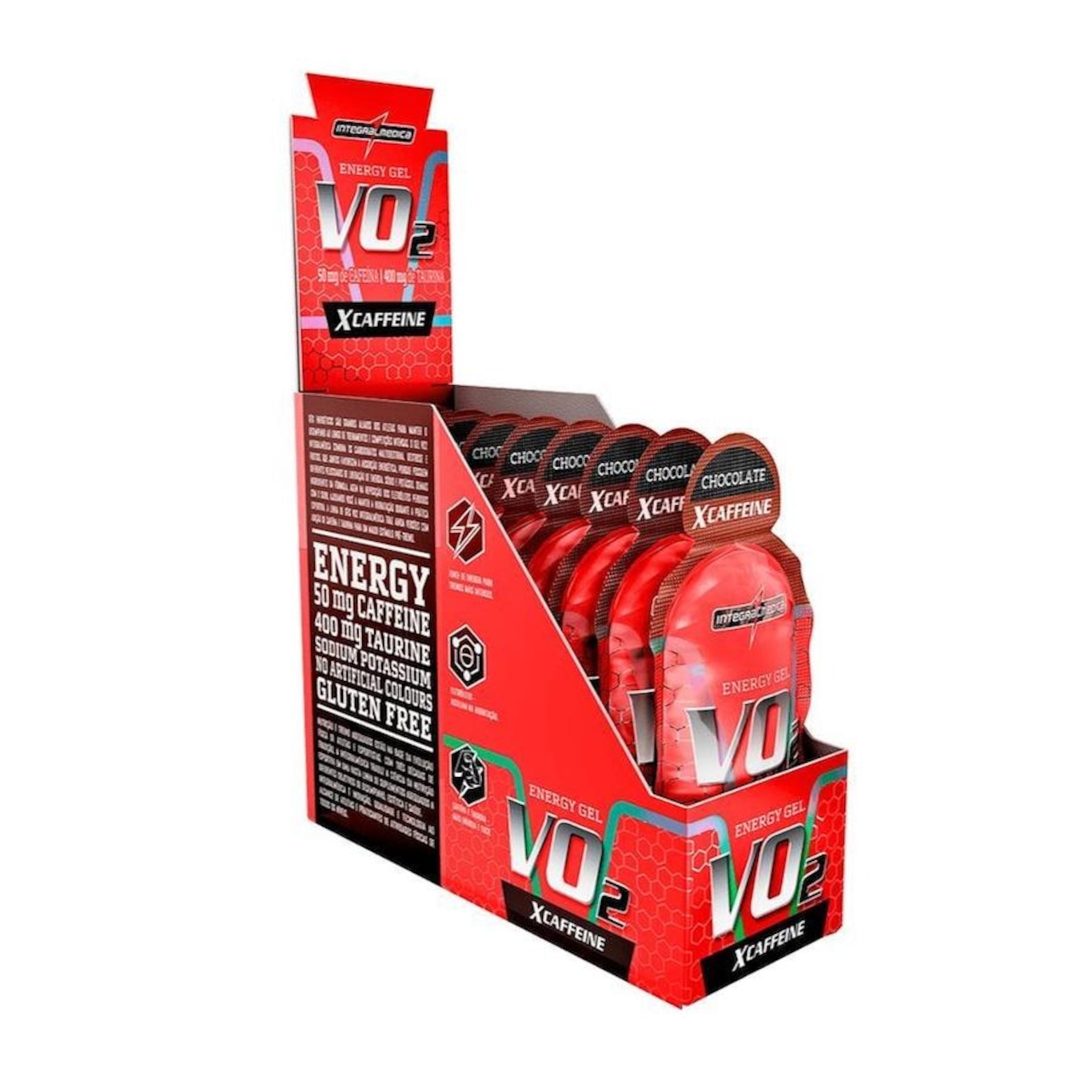 Vo2 Energy Gel X-Caffe ineIntegralmédica - Caixa com 10 Saches - Foto 1