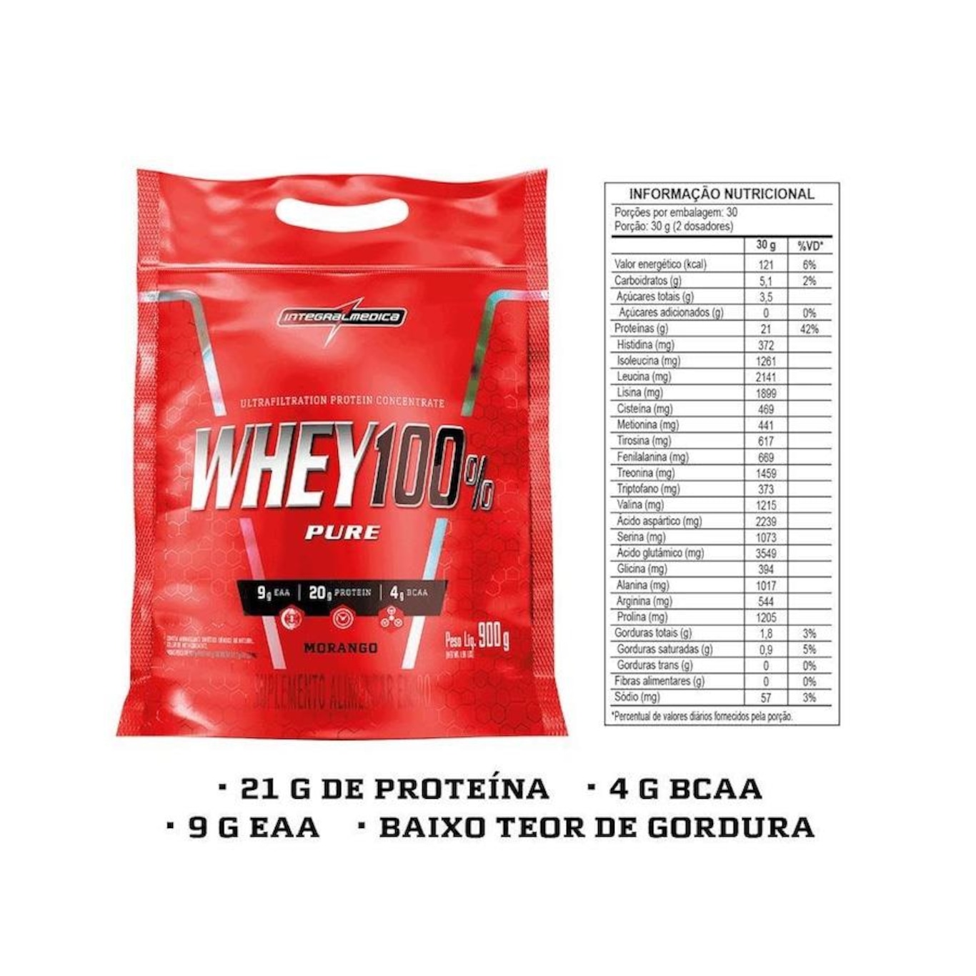 Whey 100 Pure Integralmédica Pouch Chocolate 907g Em Promoção