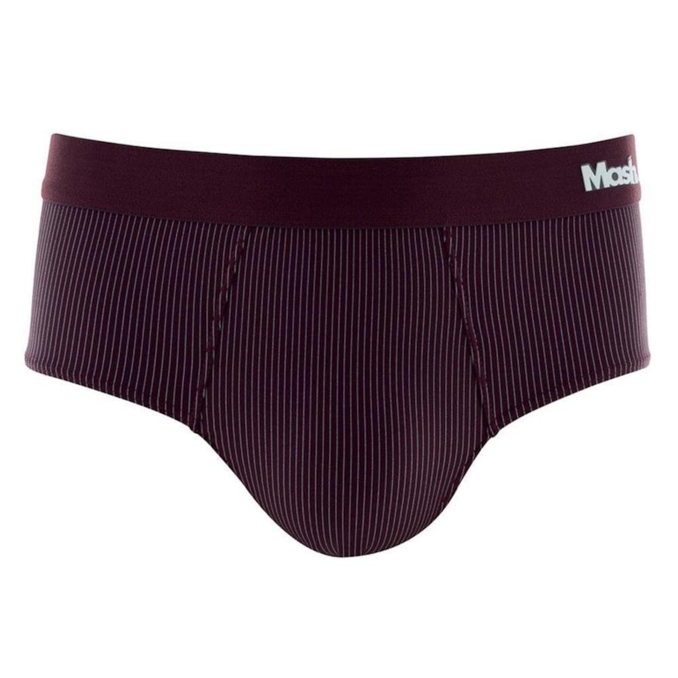 Cueca Slip Mash Risca de Giz Microfibra Elástico - Masculina - Foto 1