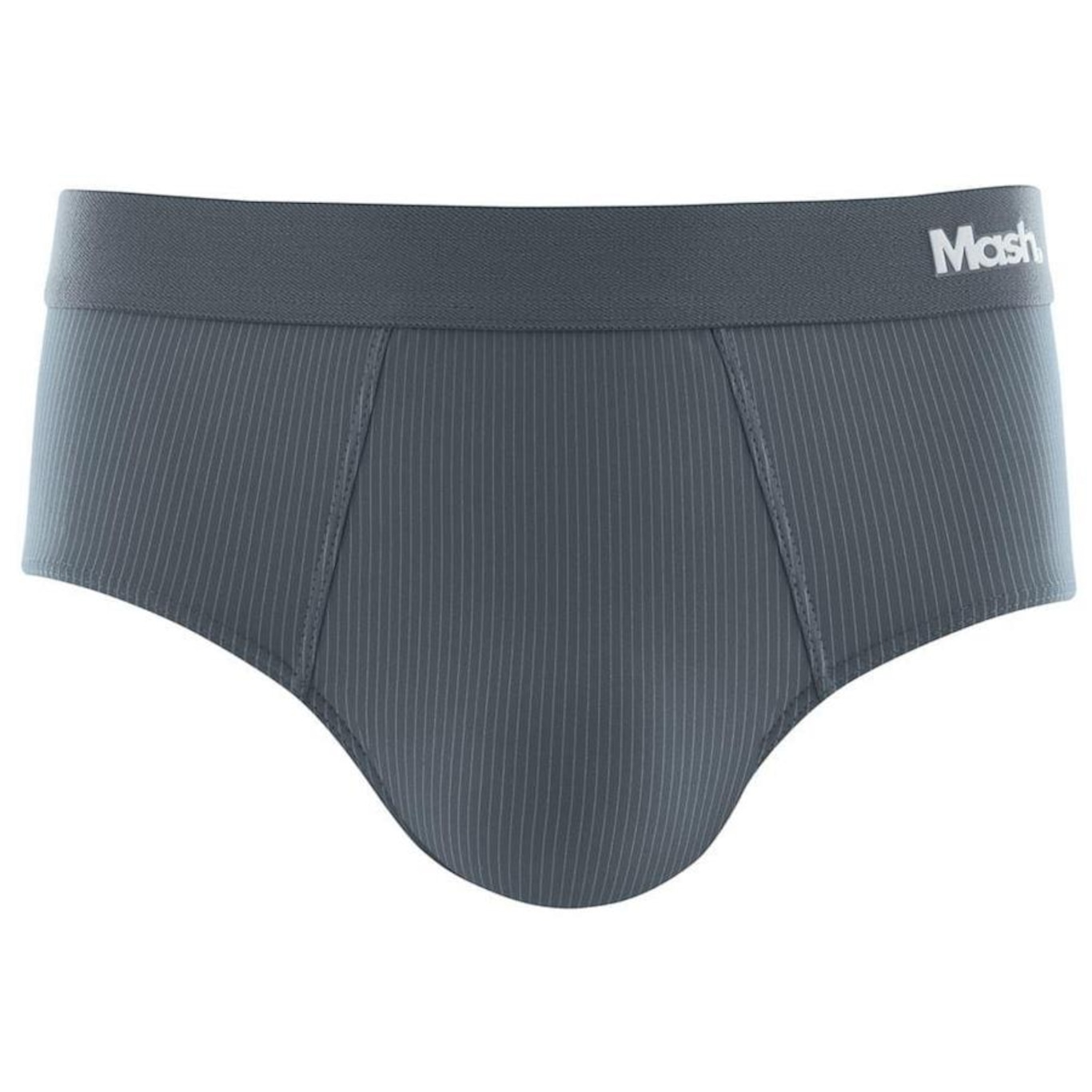 Cueca Slip Mash Risca de Giz Microfibra Elástico - Masculina - Foto 1