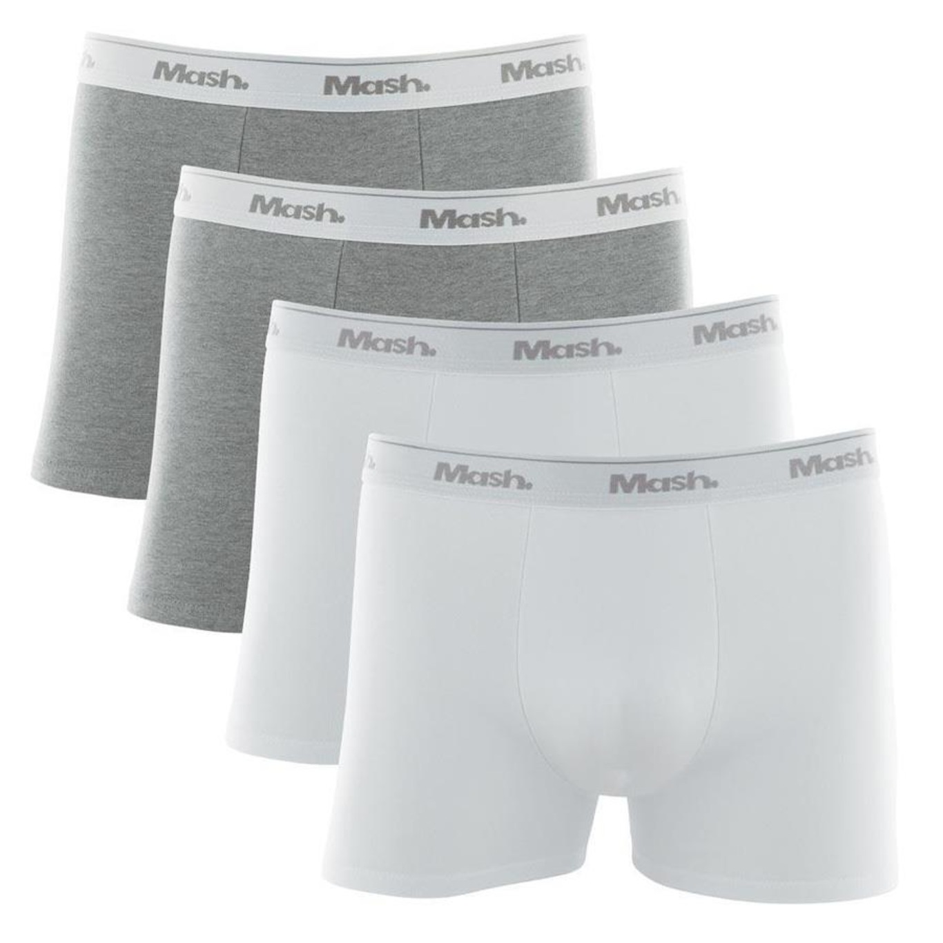 Kit Cueca Boxer Mash Algodão Elástico - 4 Unidades - Masculina - Foto 1