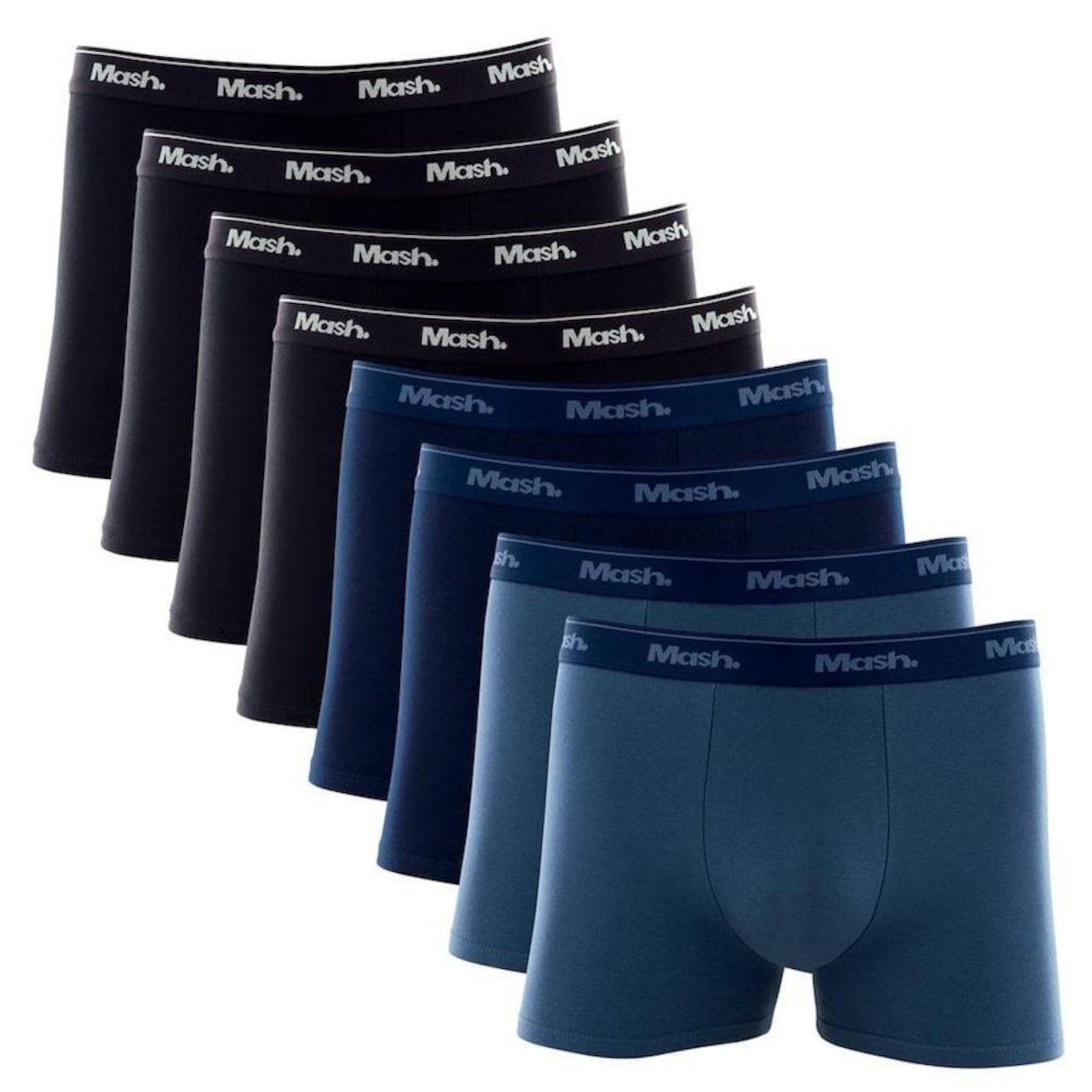 Kit Cuecas Boxer Mash Cotton - 8 unidades - Adulto - Foto 1