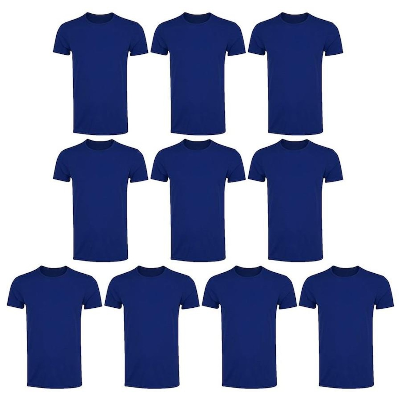 Kit Camisetas PMC Básica - 10 Unidades - Masculina - Foto 1