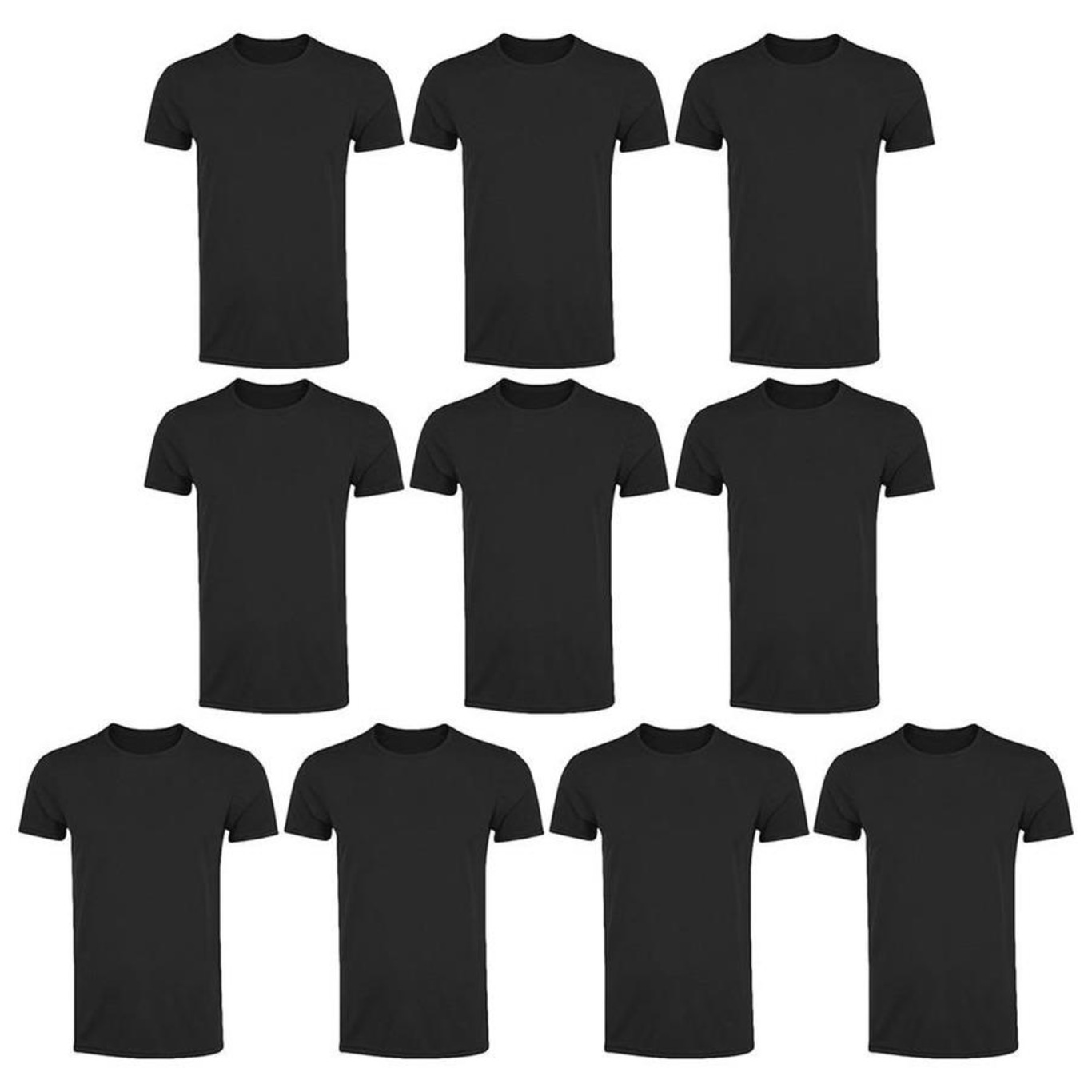 Kit Camisetas PMC Básica - 10 Unidades - Masculina - Foto 1