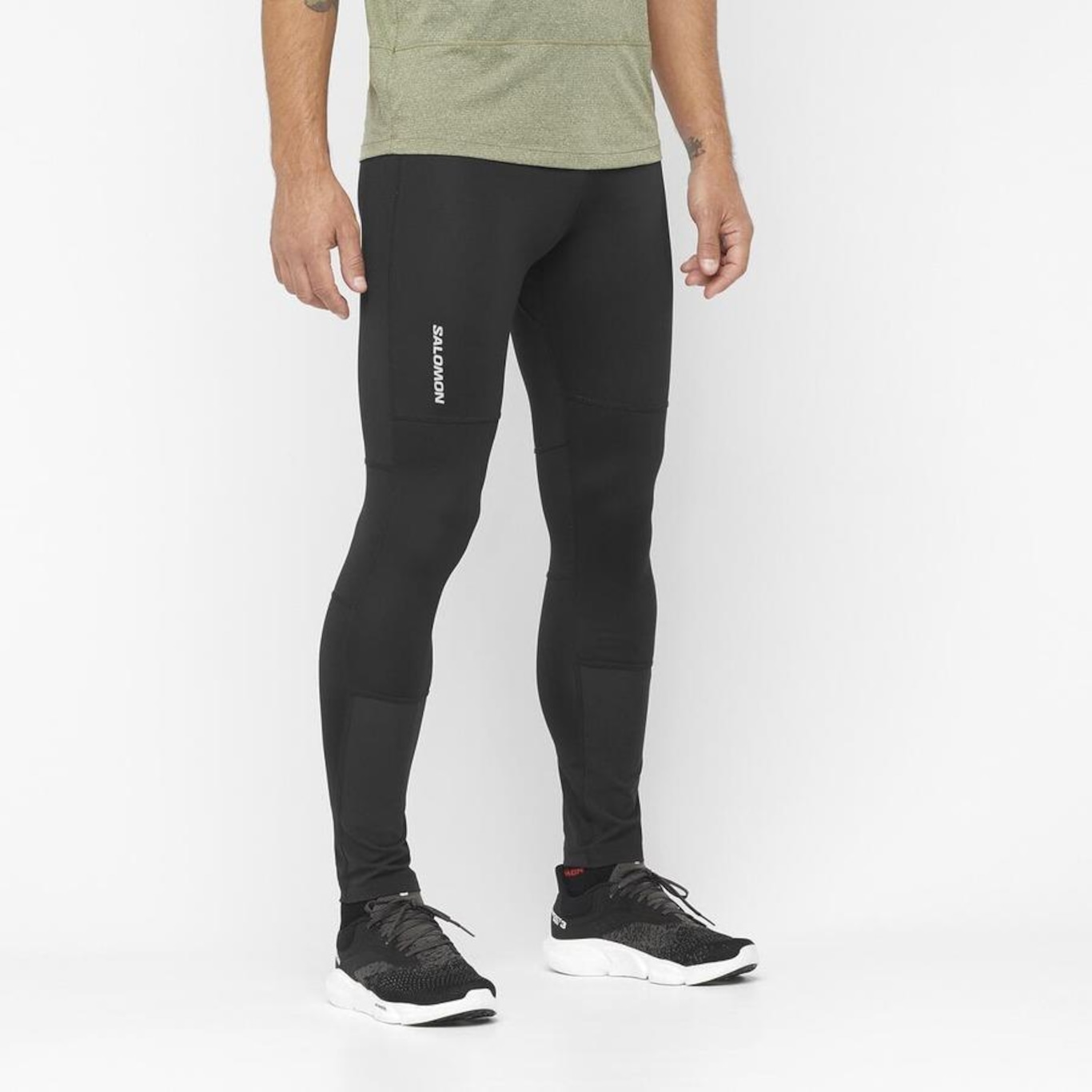 Calça Salomon Cross Run Tight - Masculina - Foto 6