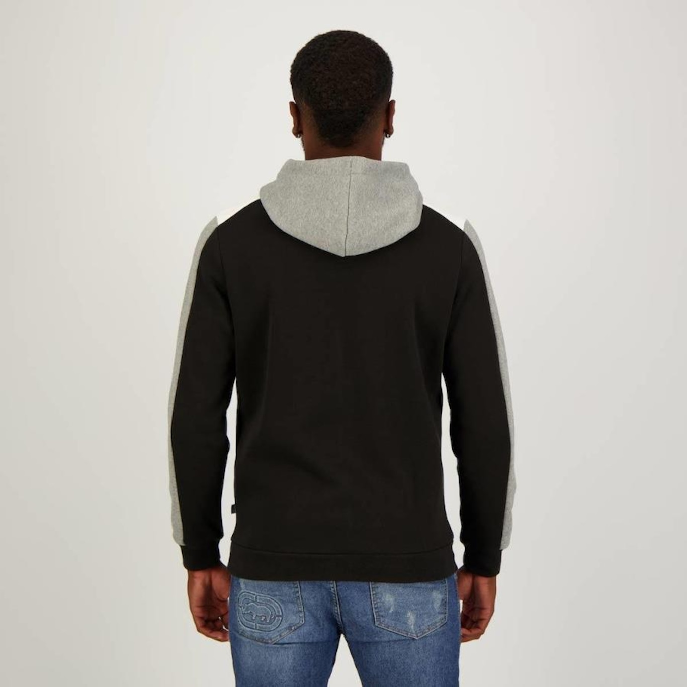 Blusa de Moletom Puma Masculina com Capuz Essentials Block Fl - Foto 3