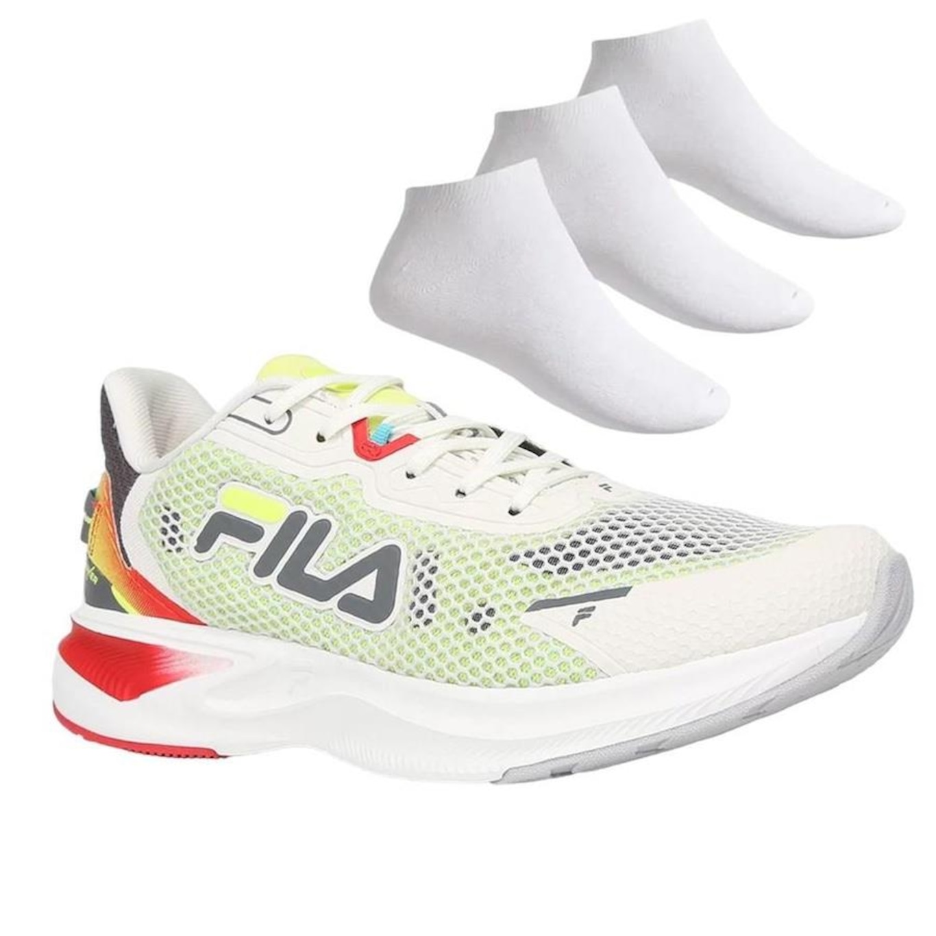 Tênis Fila Racer Marker - Masculino + 3 Pares de Meias - Foto 1