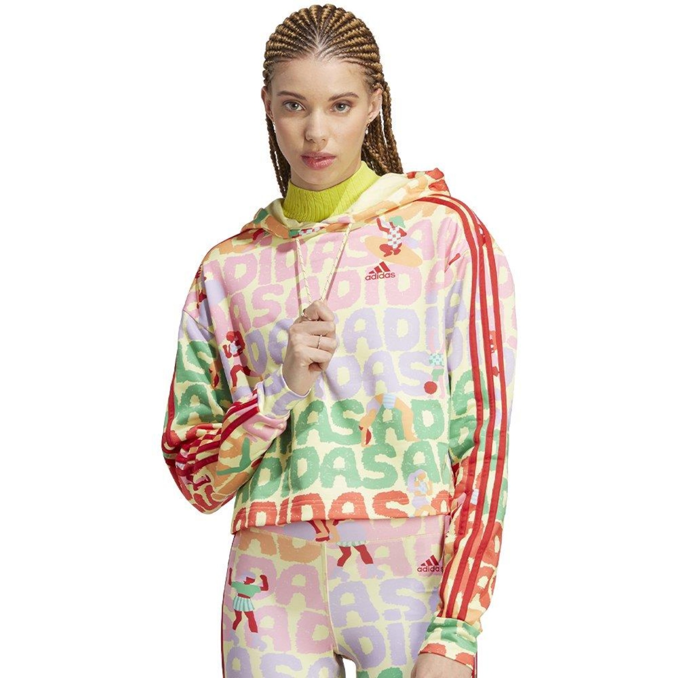 Blusão Moletom adidas Farm Hoodie - Feminino - Foto 1