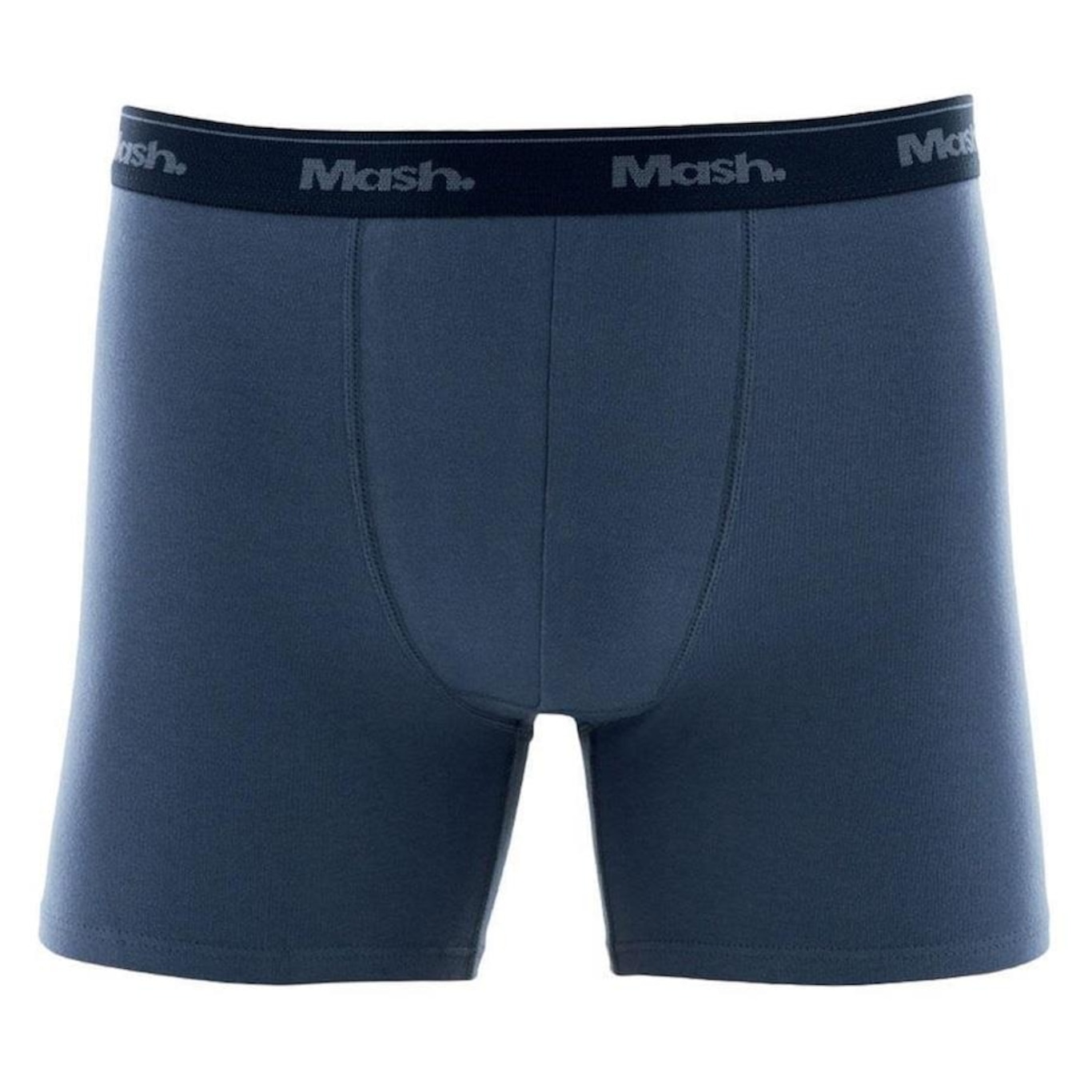 Cueca Boxer Longa Mash Masculina Cotton Algodão Elástico - Foto 1