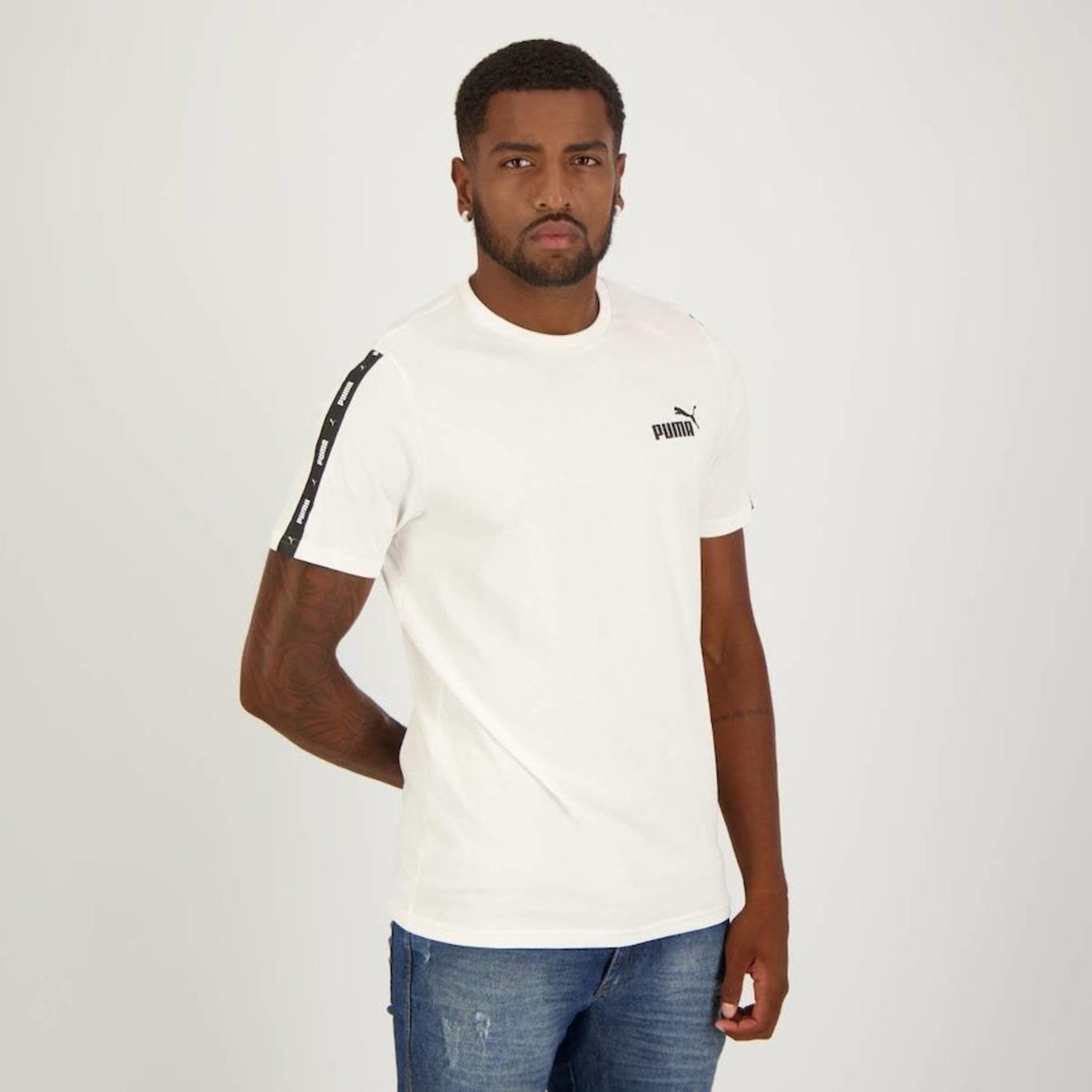 Camiseta Puma ESS+ Tape - Masculina - Foto 5