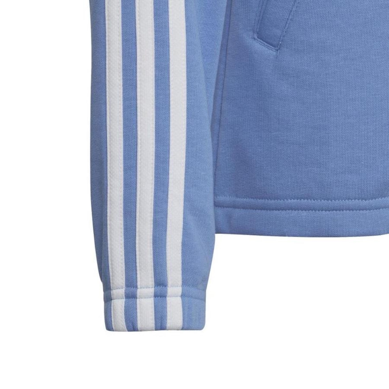 Jaqueta de Moletom com Capuz adidas Essentials 3-Stripes - Infantil - Foto 5