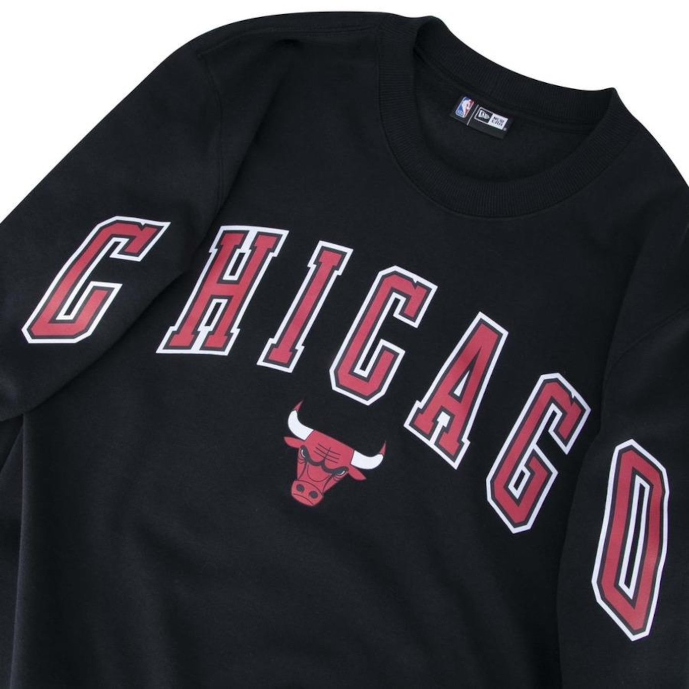 Blusão de Moletom New Era Careca NBA Chicago Bulls Back To School Masculino - Foto 3