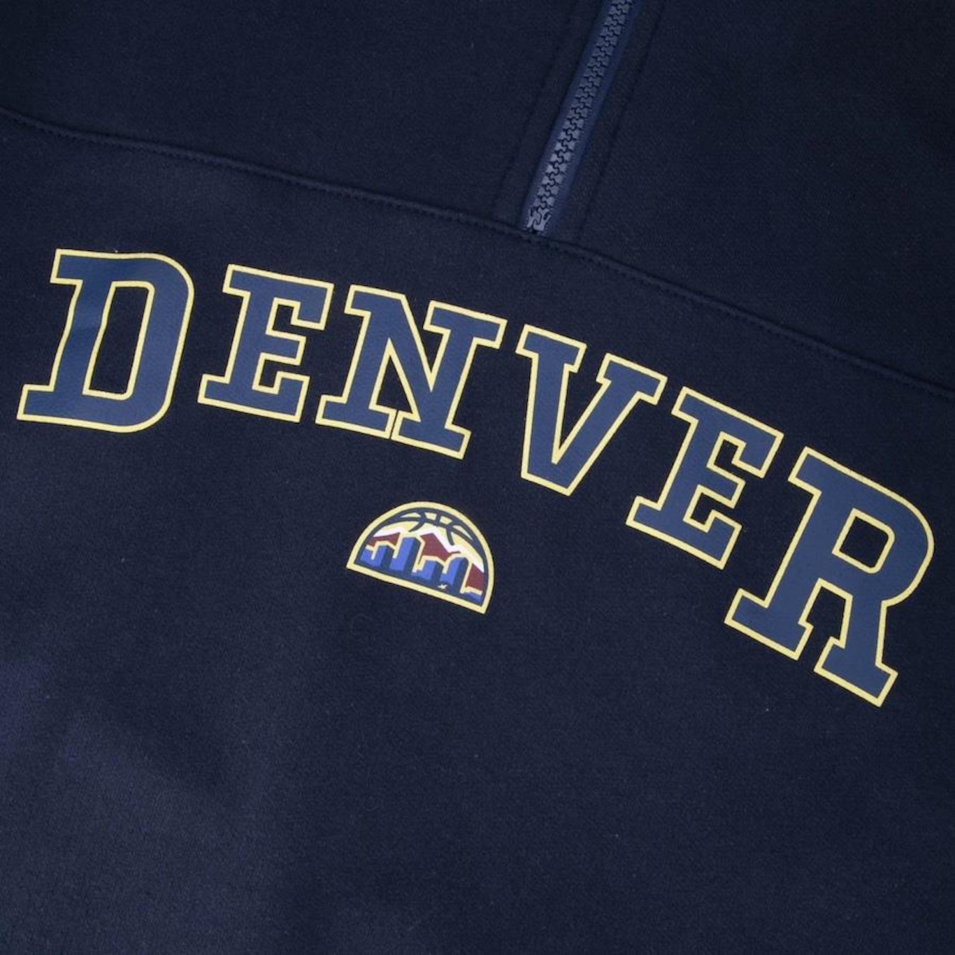 Blusão de Moletom com Capuz New Era Canguru Fechado NBA Denver Nuggets Back To School Masculino - Foto 4