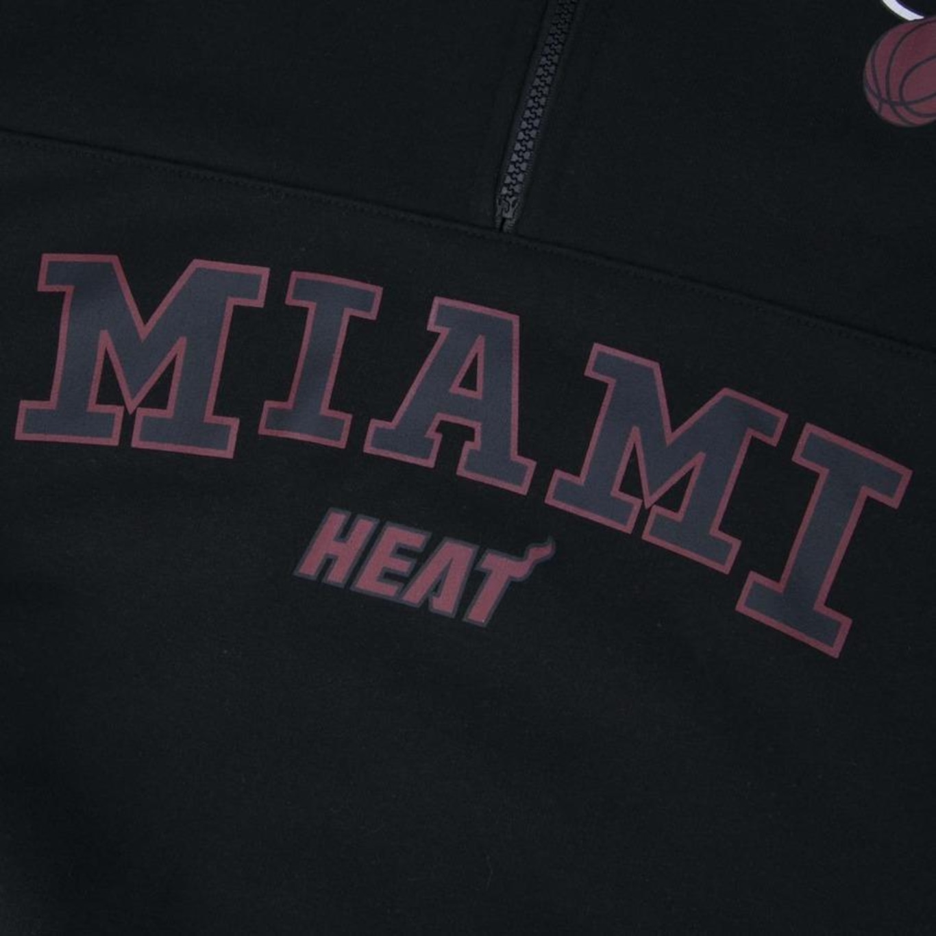 Blusão de Moletom com Capuz New Era Canguru Fechado NBA Miami Heat Back To School Masculino - Foto 4