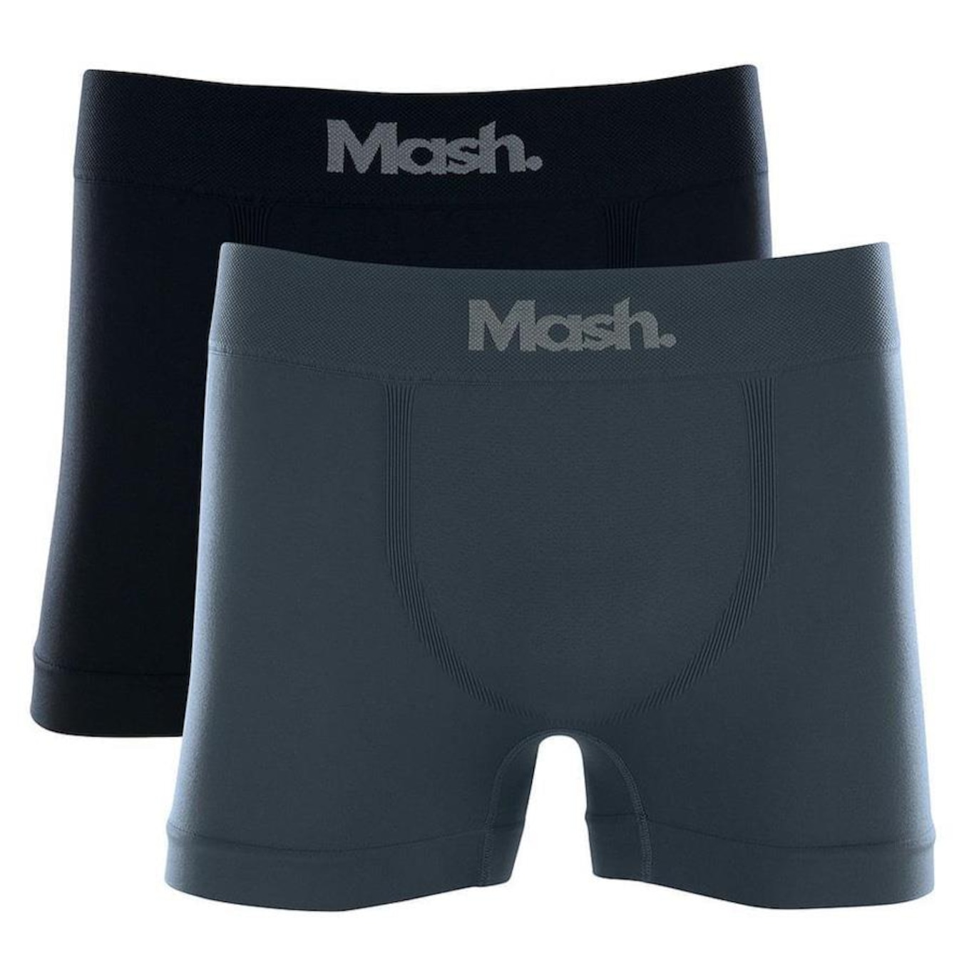 Kit Cuecas Boxer Mash Microfibra Sem Costura - 2 unidades - Adulto - Foto 1