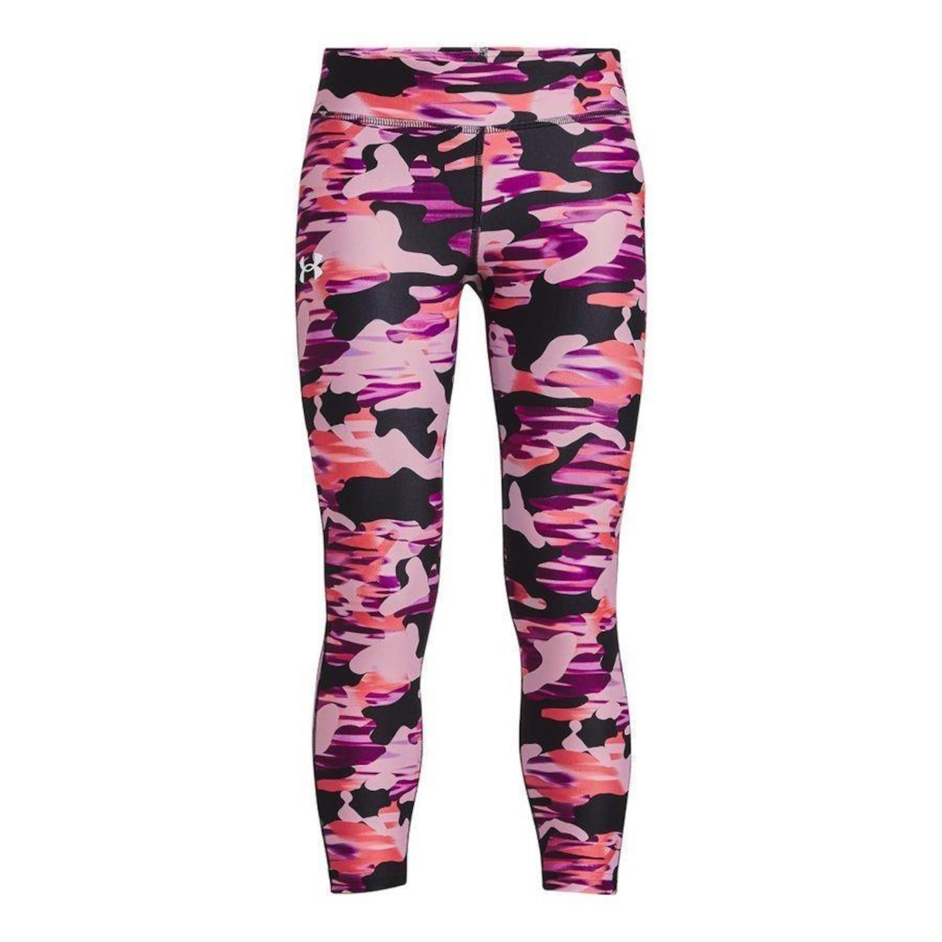 Calça Capri Under Armour HG Printed Ankle Crop - Infantil - Foto 1