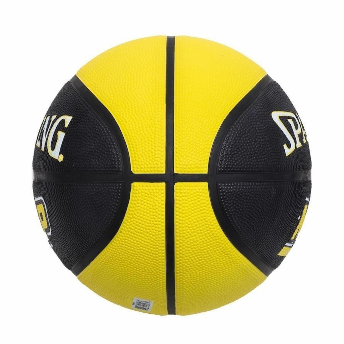 Bola de Basquete Spalding MVP Tam 7 Amarela e Preta 