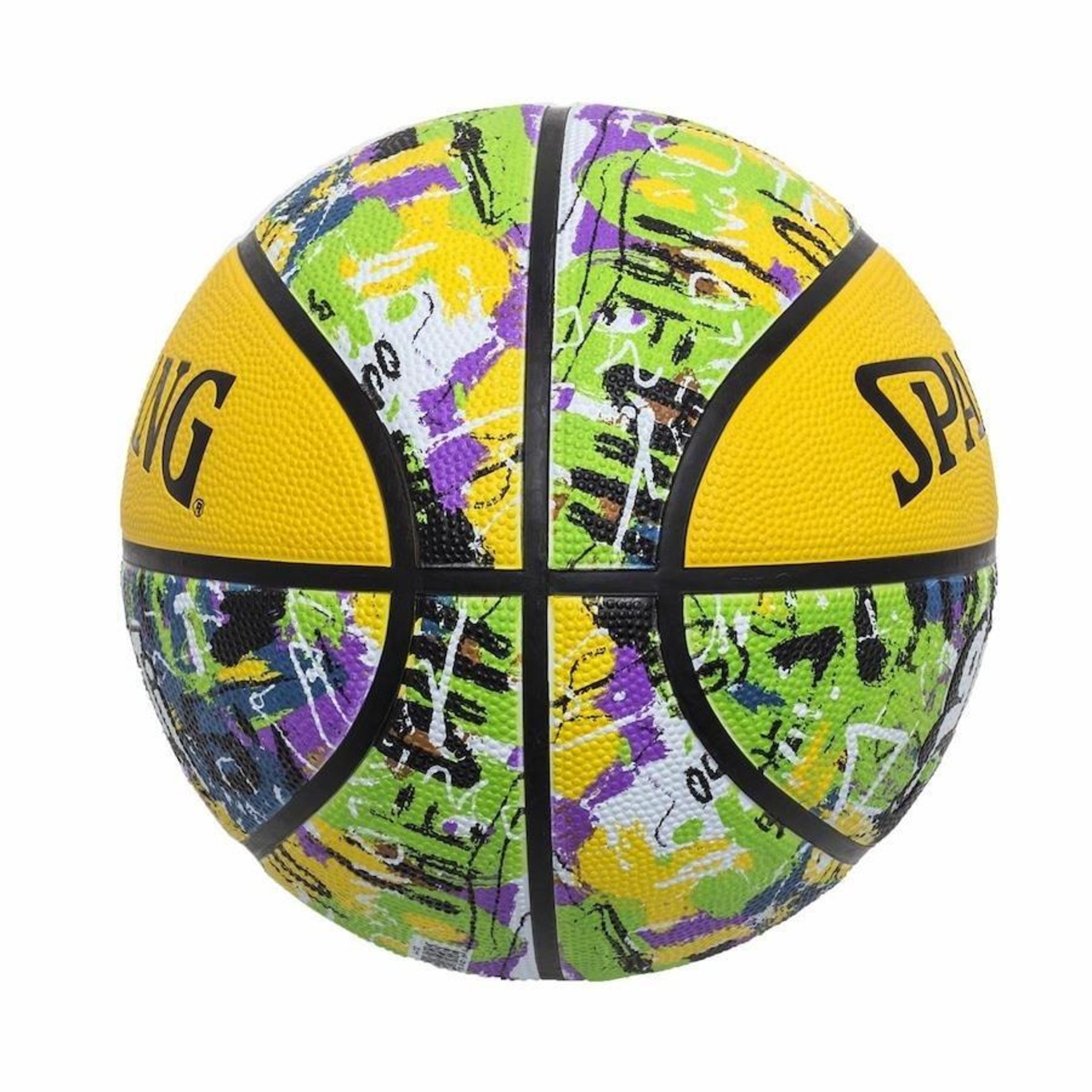 Bola de Basquete NBA Spalding Marble Series Rainbow Tam 7 - Branco