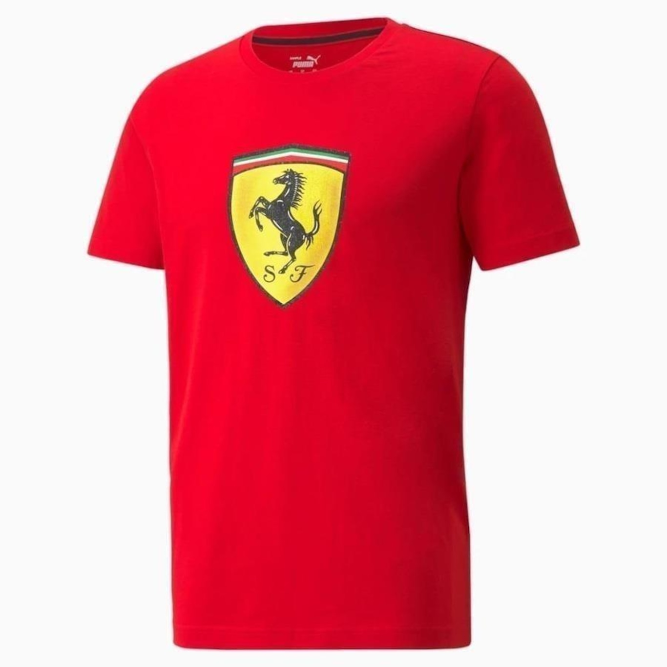 Camiseta Puma Scuderia Ferrari Race Bold Color Shield - Masculino - Foto 1