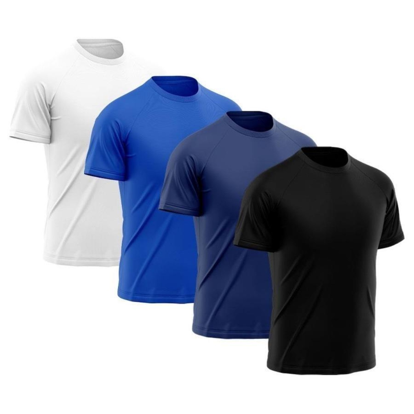 Kit Camiseta Rony Versátil Dry Fit - 4 Unidades - Masculina - Foto 1