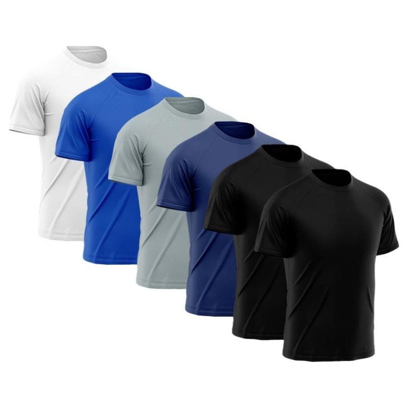 Kit Camiseta Rony Versátil Dry Fit - 6 Unidades - Masculina - Foto 1