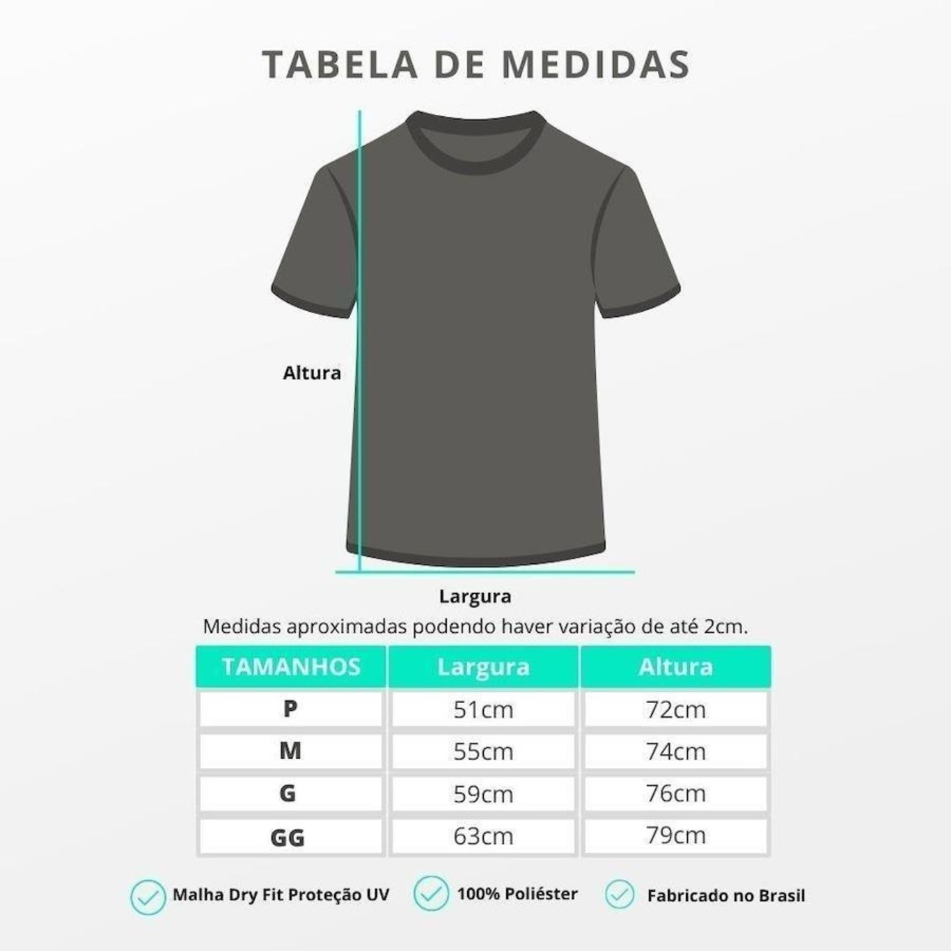 Kit Camiseta Rony Versátil Dry Fit - 9 Unidades - Masculina - Foto 4