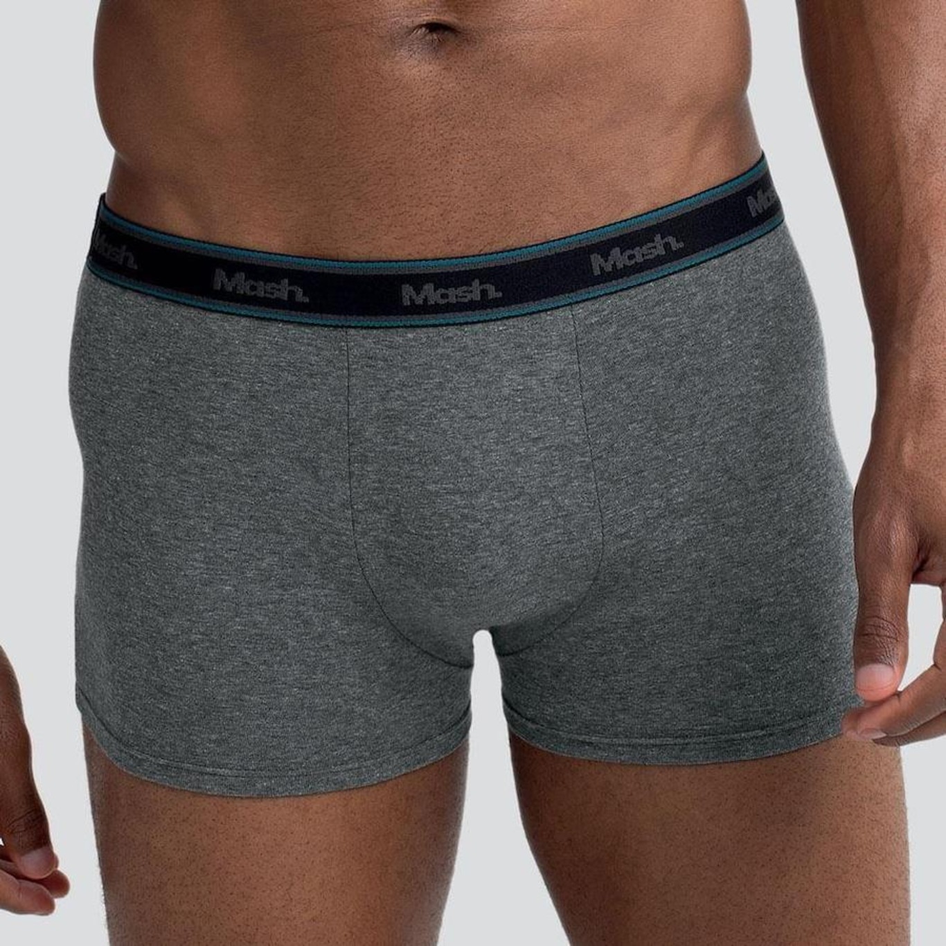 Kit de Cuecas Boxer Mash Algodão Elástico - 3 Unidades - Masculina - Foto 3