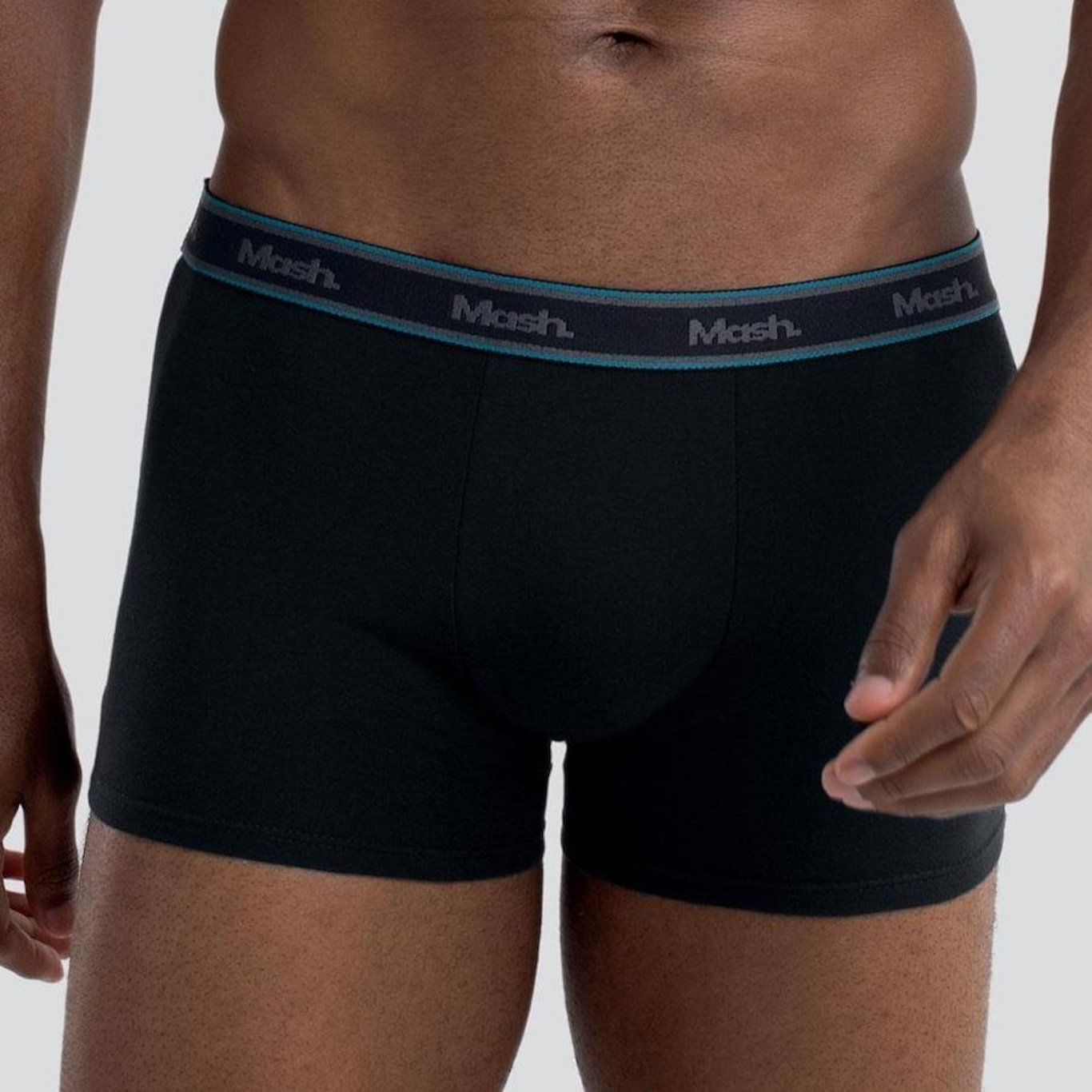 Kit de Cuecas Boxer Mash Algodão Elástico - 3 Unidades - Masculina - Foto 4