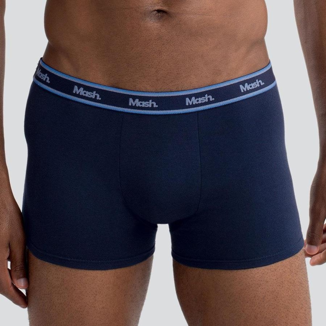 Kit de Cuecas Boxer Mash Algodão Elástico - 3 Unidades - Masculina - Foto 4