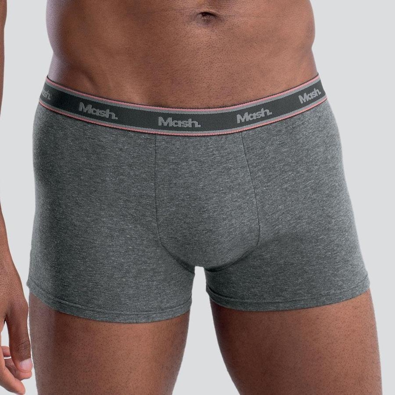 Kit de Cuecas Boxer Mash Algodão Elástico - 3 Unidades - Masculina - Foto 3